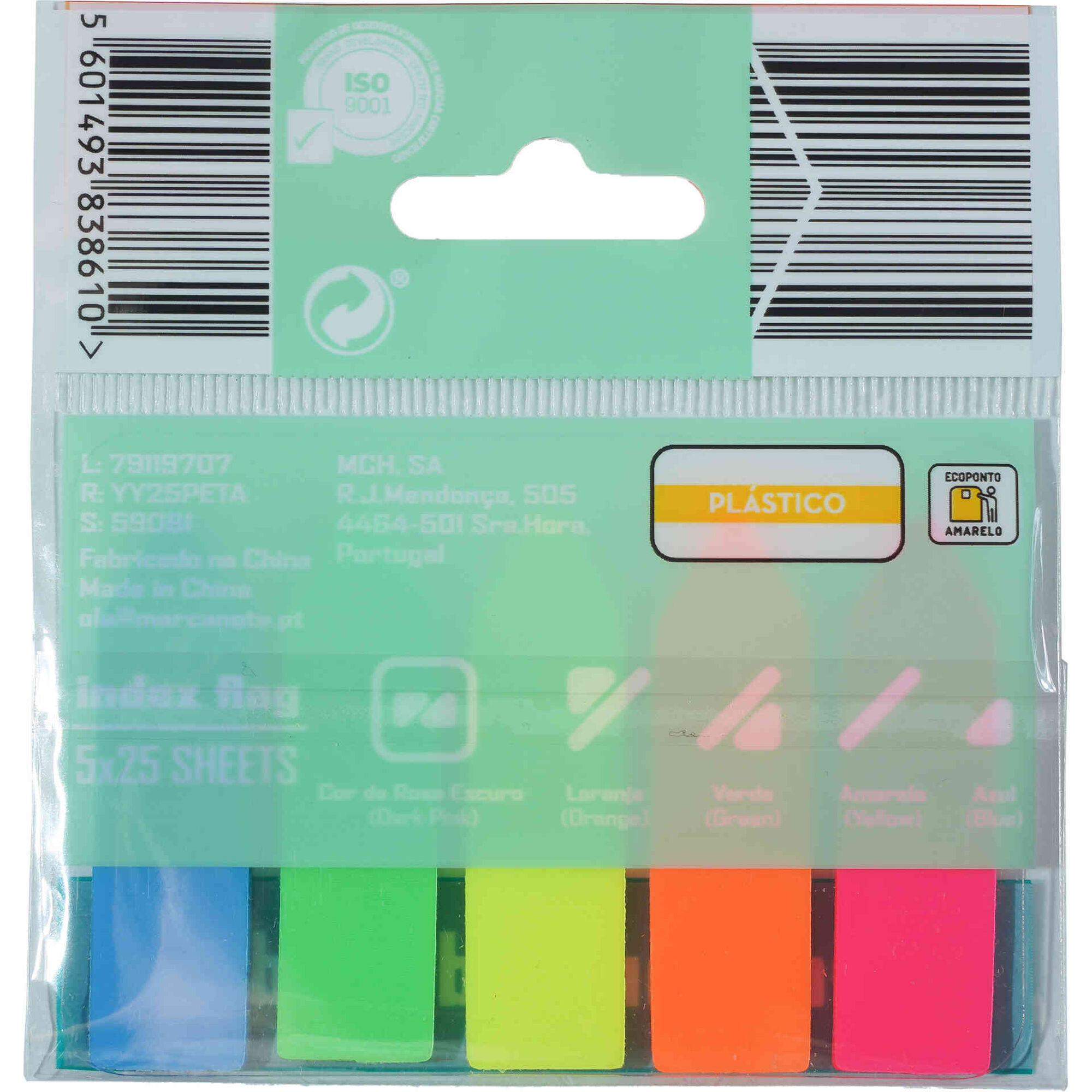 Sinalizadores 5x25 Folhas Multicor Note!