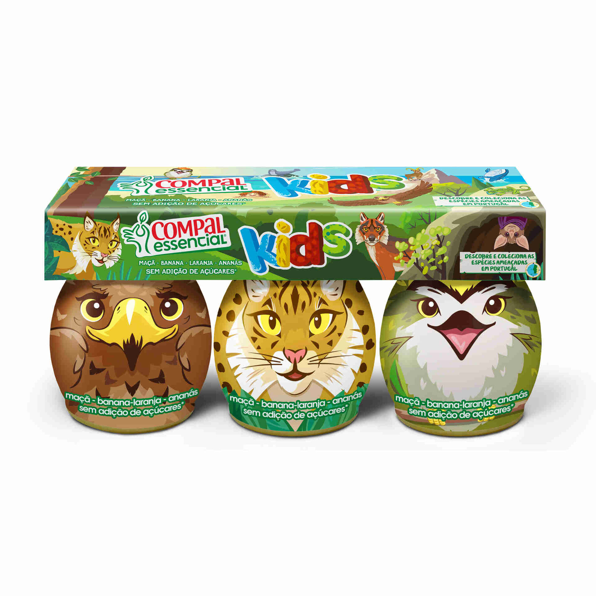 Doses Fruta Maçã, Banana, Laranja e Ananás Kids +3A