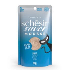 Comida H&uacute;mida para Gato S&eacute;nior Silver Mousse Frango Schesir