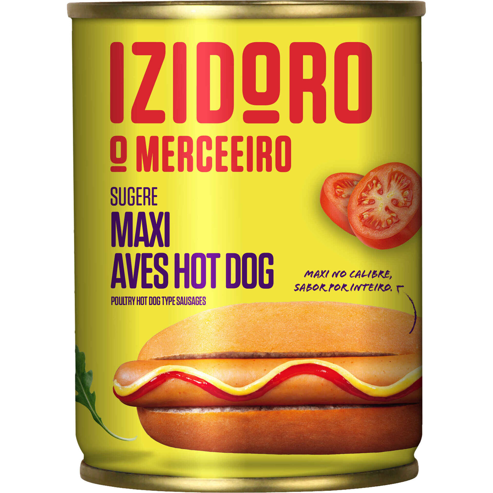 Salsichas Maxi Hot Dog Aves Lata 6 un