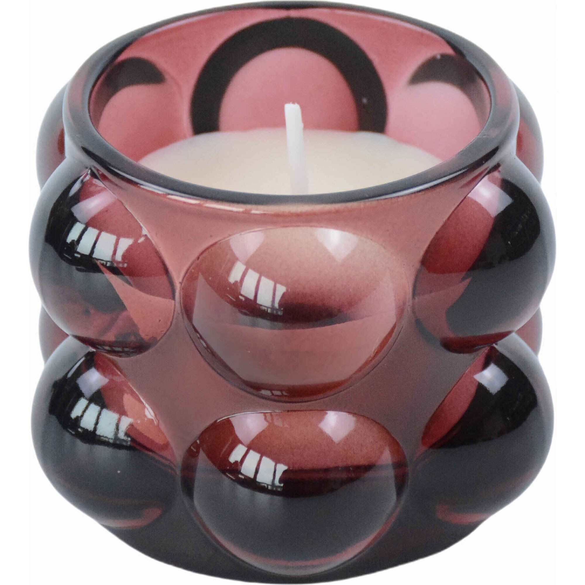 Vela Copo 70g Bolas Vemelhas