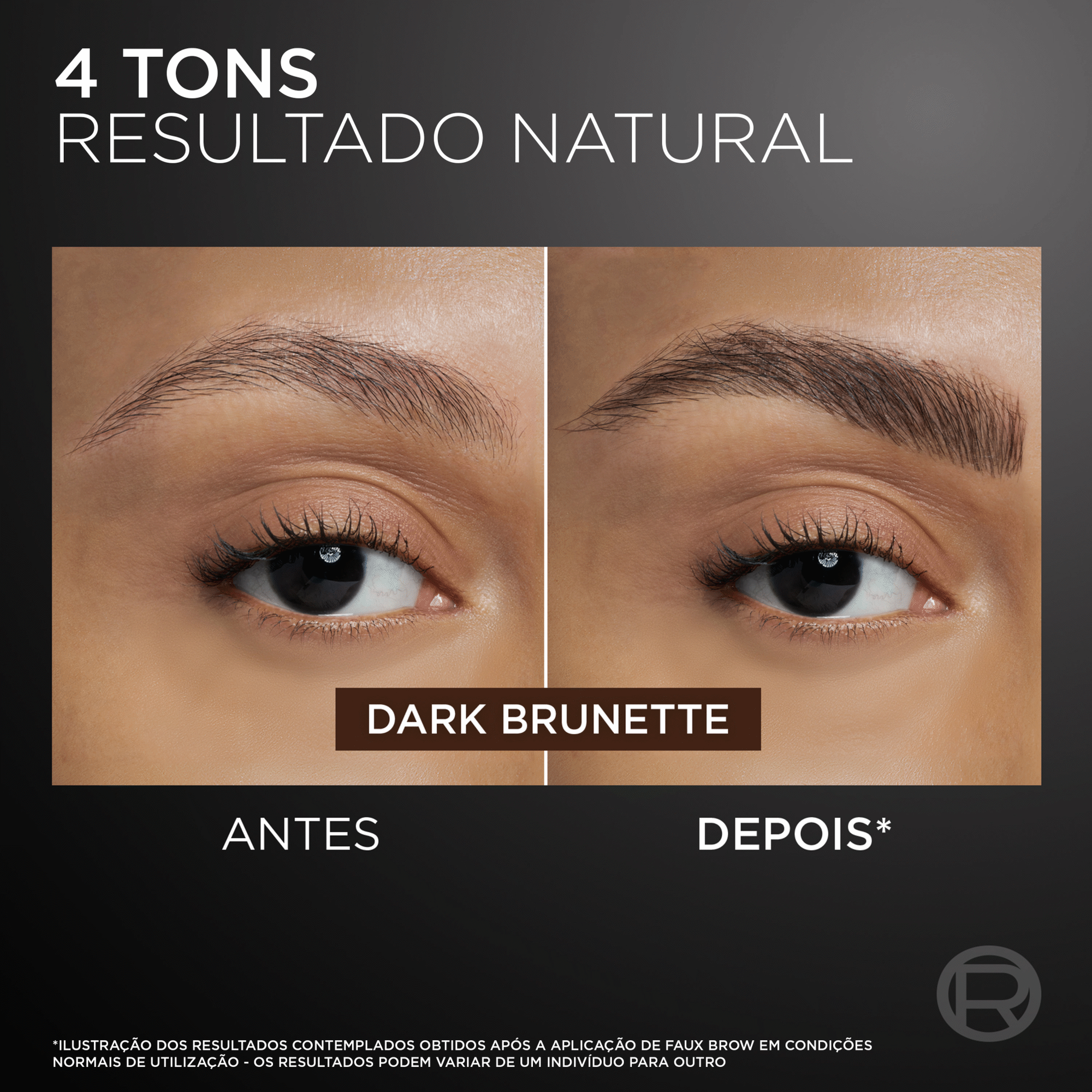 Delineador de Sobrancelhas Faux Brow Dark Brunette L'Or&eacute;al Paris