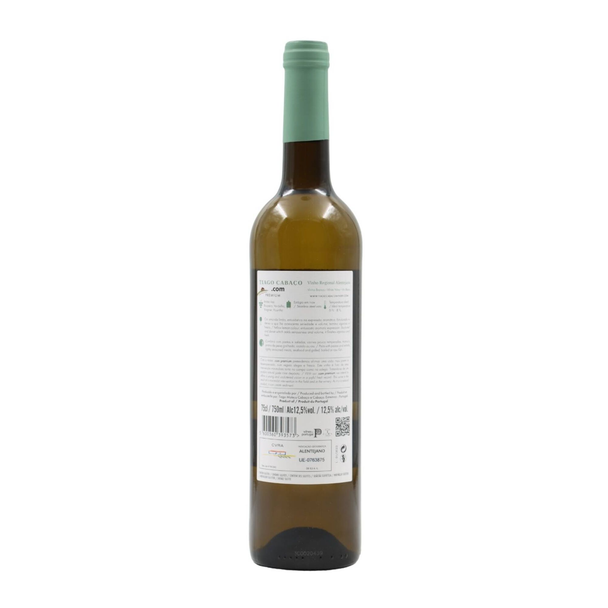 .Com Tiago Caba&ccedil;o Alentejo Vinho Branco