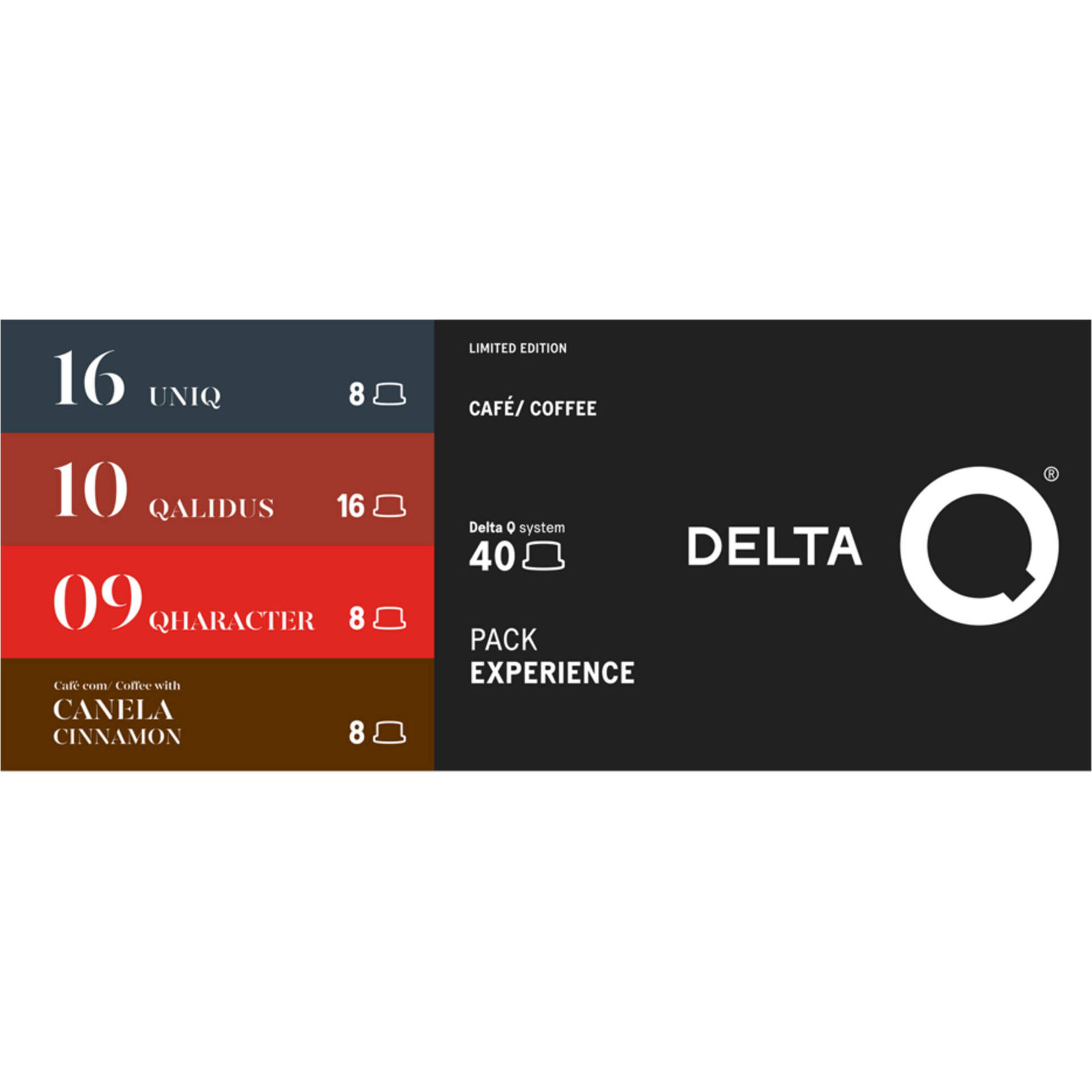 C&aacute;psulas de Caf&eacute; Pack Experience Int 9, 10, 16 e Caf&eacute; com Canela Delta Q