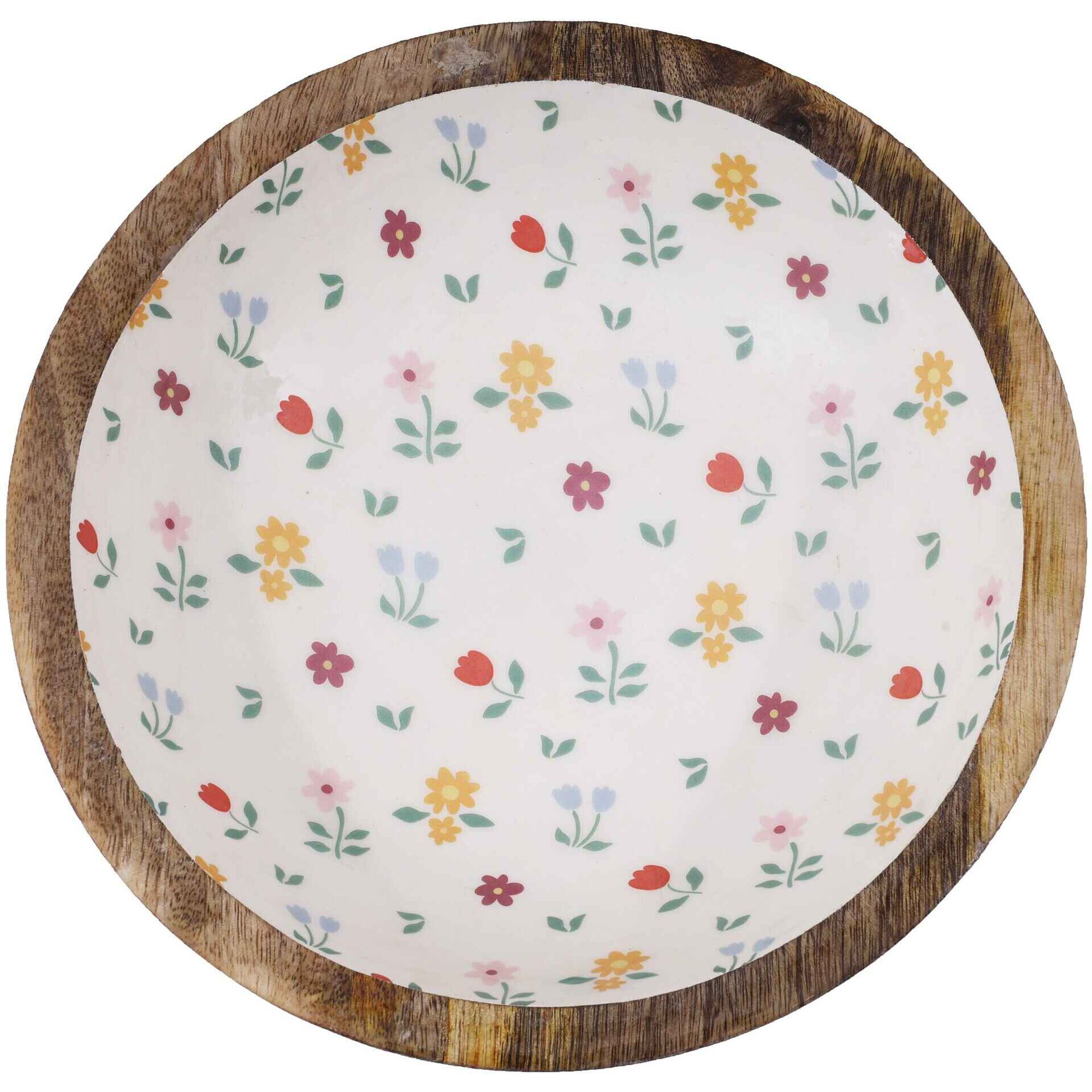 Ta&ccedil;a 24cm Flores Casa em Flor Kasa