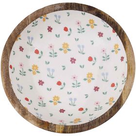 Ta&ccedil;a 24cm Flores Casa em Flor Kasa