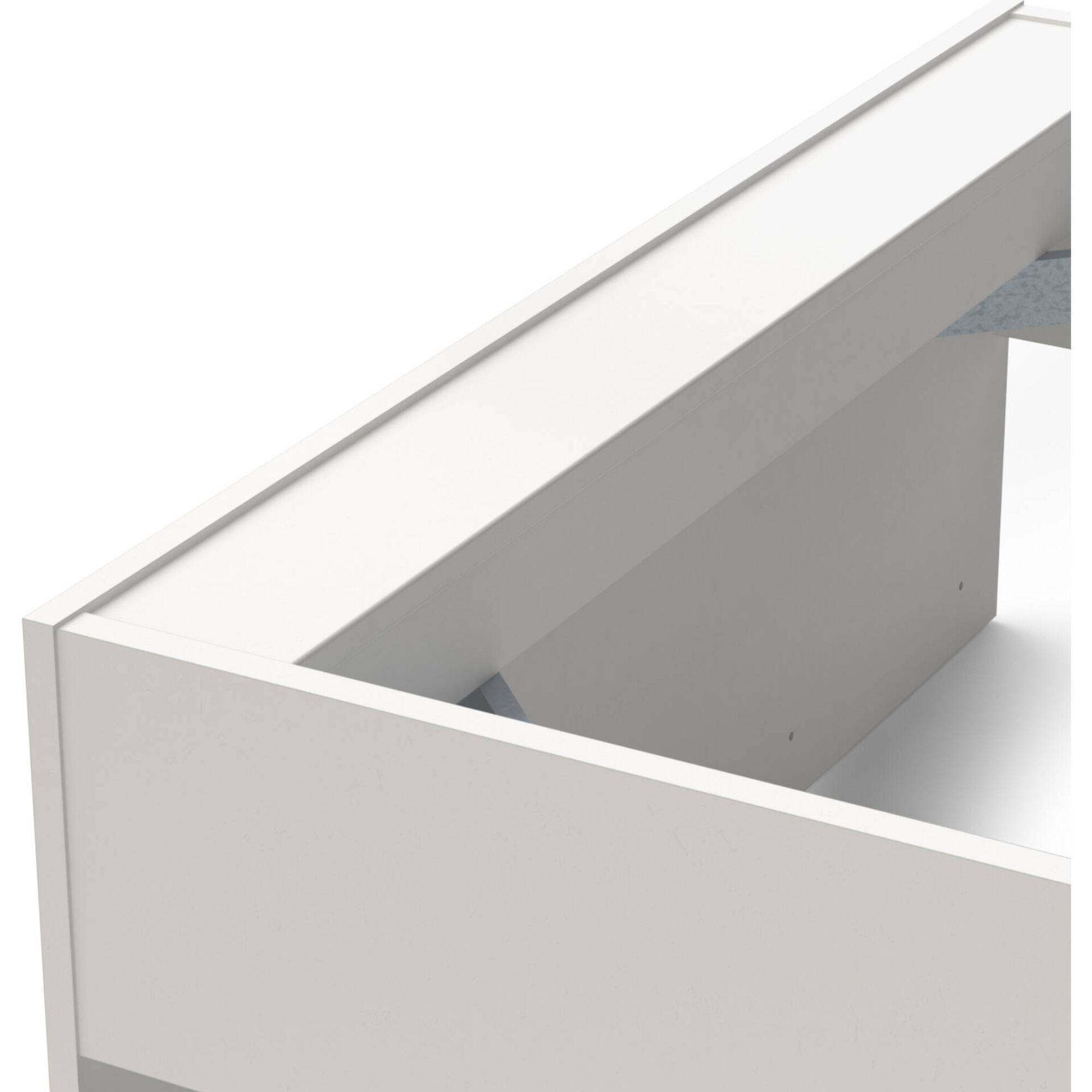 Cama Solteiro 95x204x88cm Branca Life