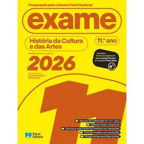 Prepara&ccedil;&atilde;o para o Exame Final Nacional 2026 - Hist&oacute;ria da Cultura e das Artes (11&ordm; Ano)