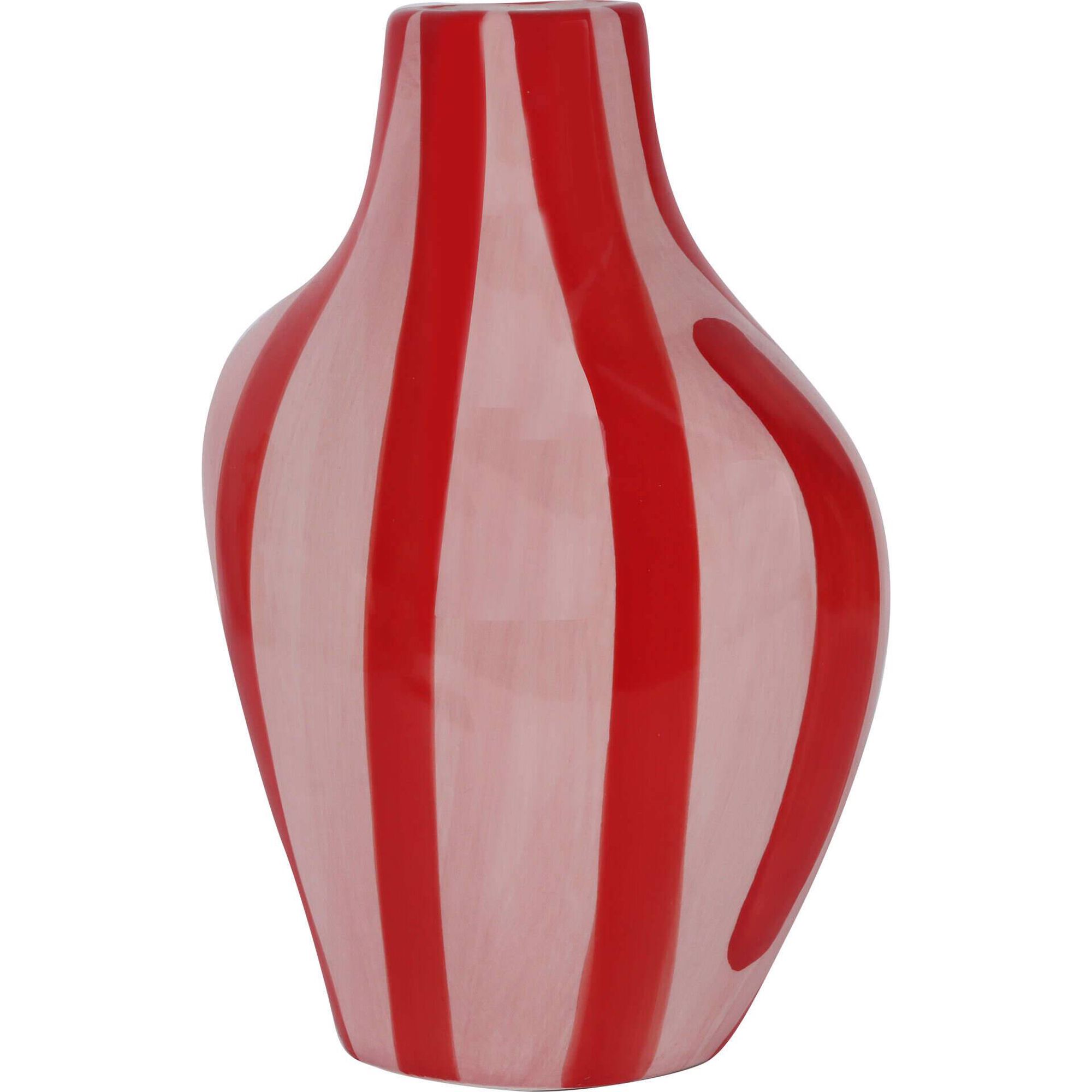 Jarra Riscas Rosa e Vermelha