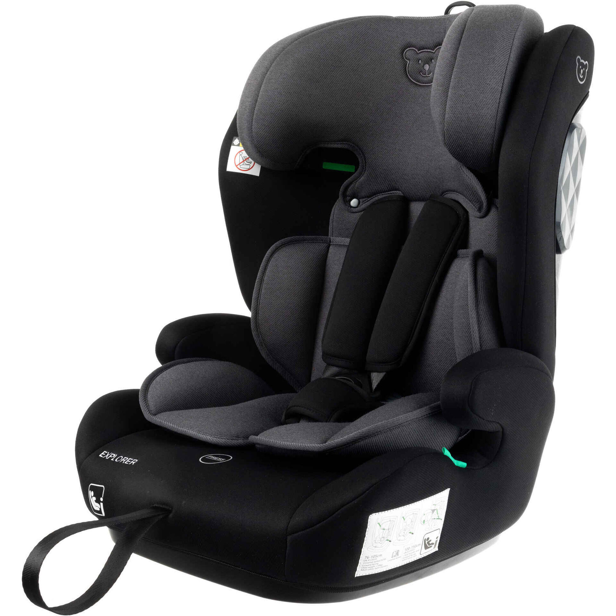 Cadeira Auto I-Size 76-150cm Preta Explorer Cadeira Auto I-Size 76-150cm Preta Explorer