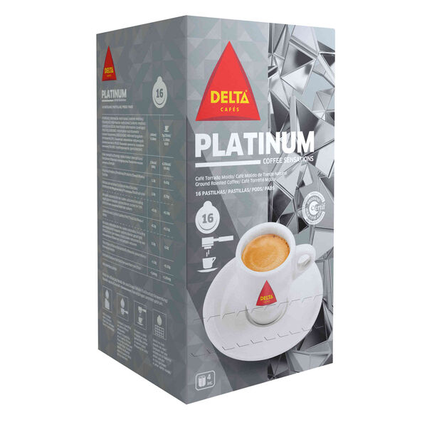 Pastilhas de Café Moído Torrado Platinum Int 4 Delta