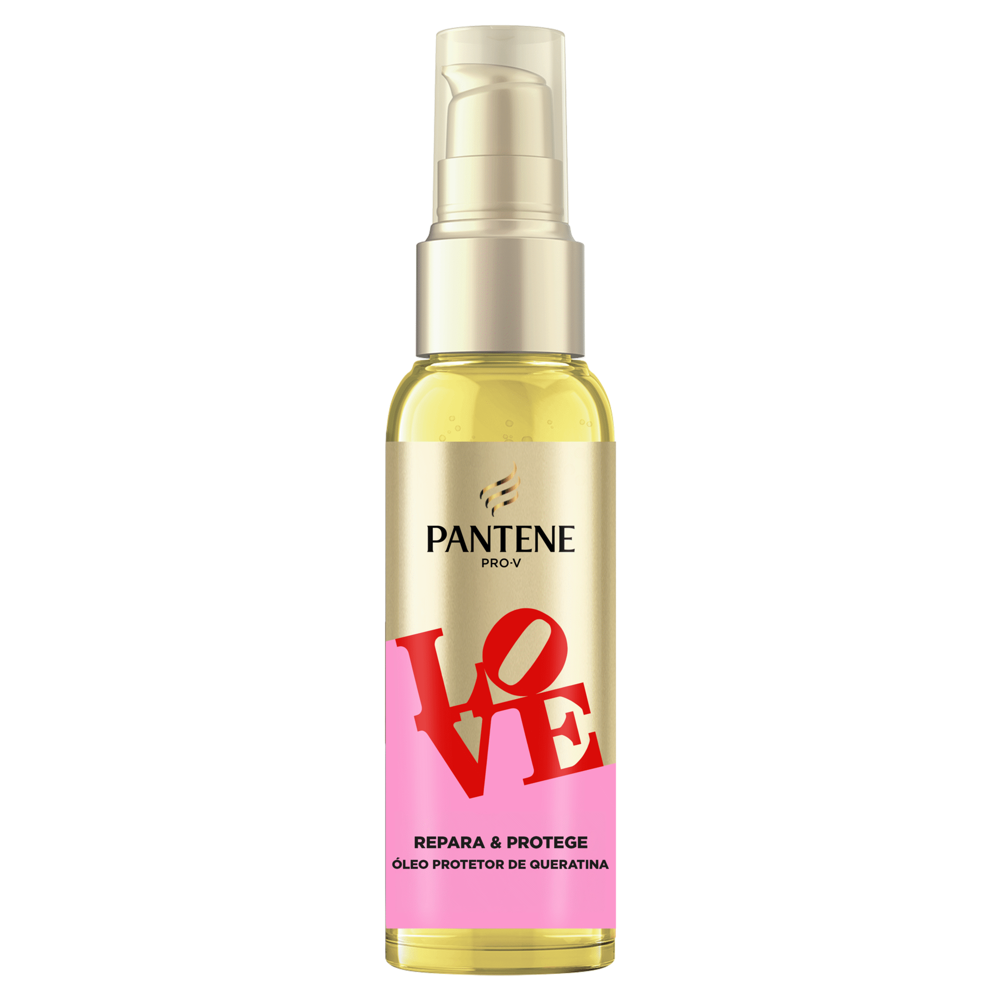 &Oacute;leo Cabelo Queratina Repara e Protege Love Pantene