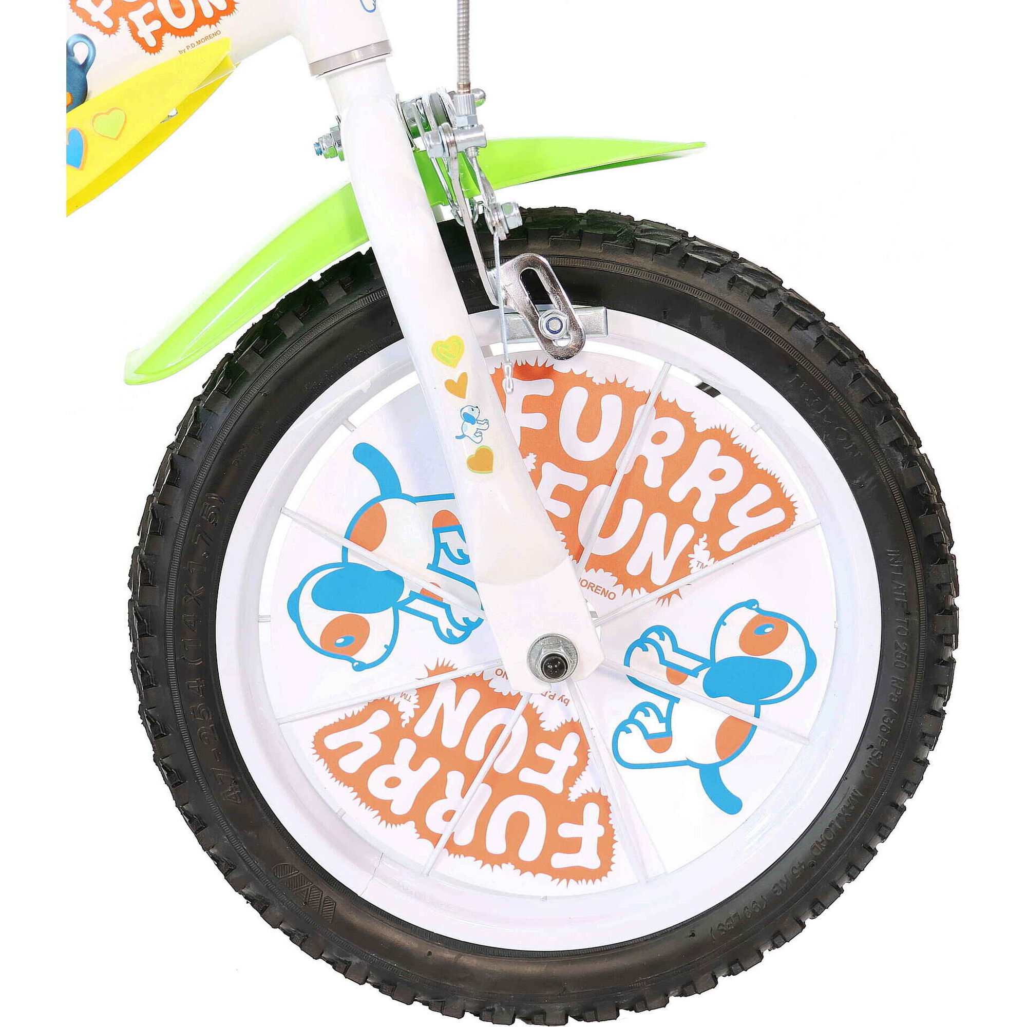 Bicicleta de Crian&ccedil;a Roda 16'' 5-7 Anos Furry Fun