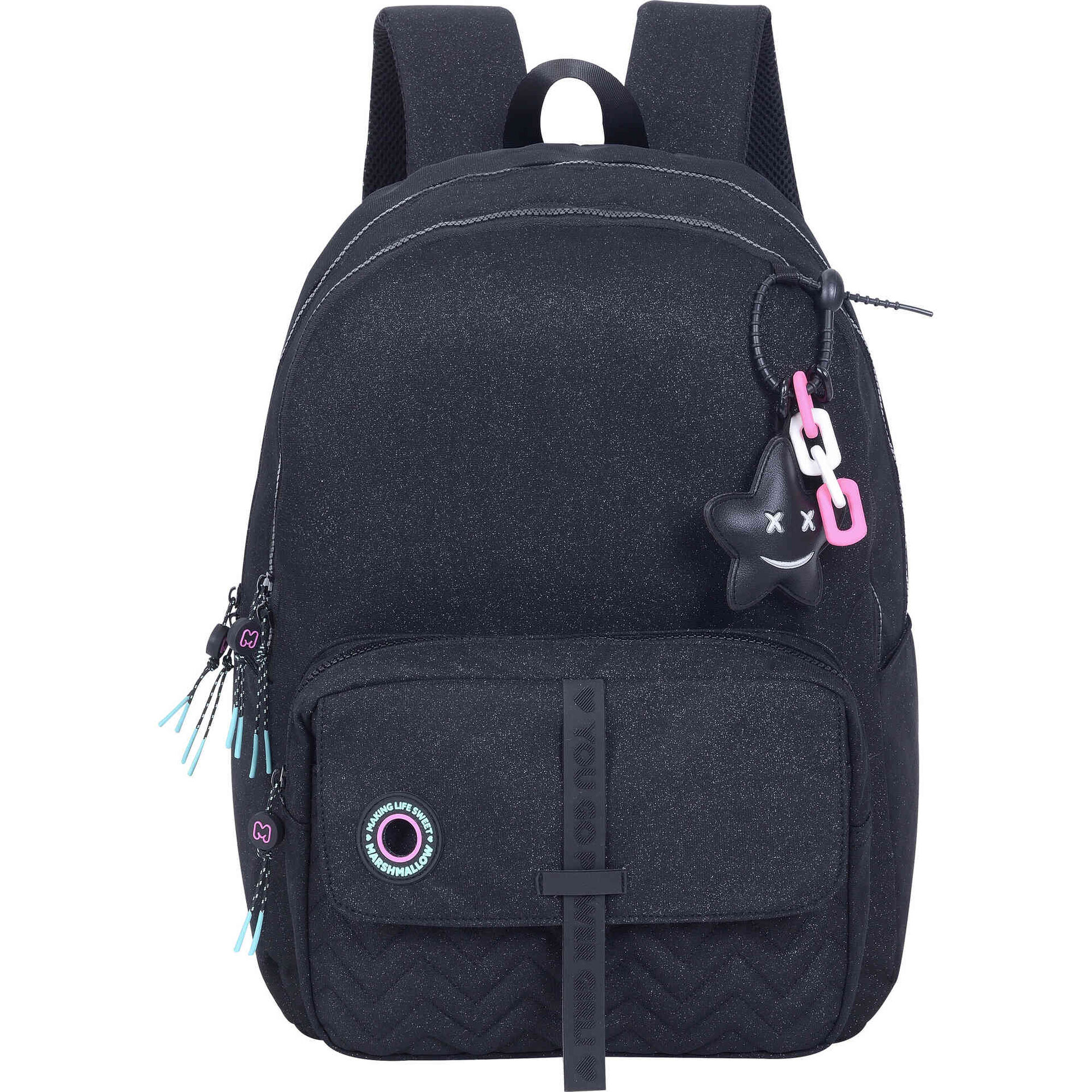 Mochila Dupla Preta Nighty Marshmallow