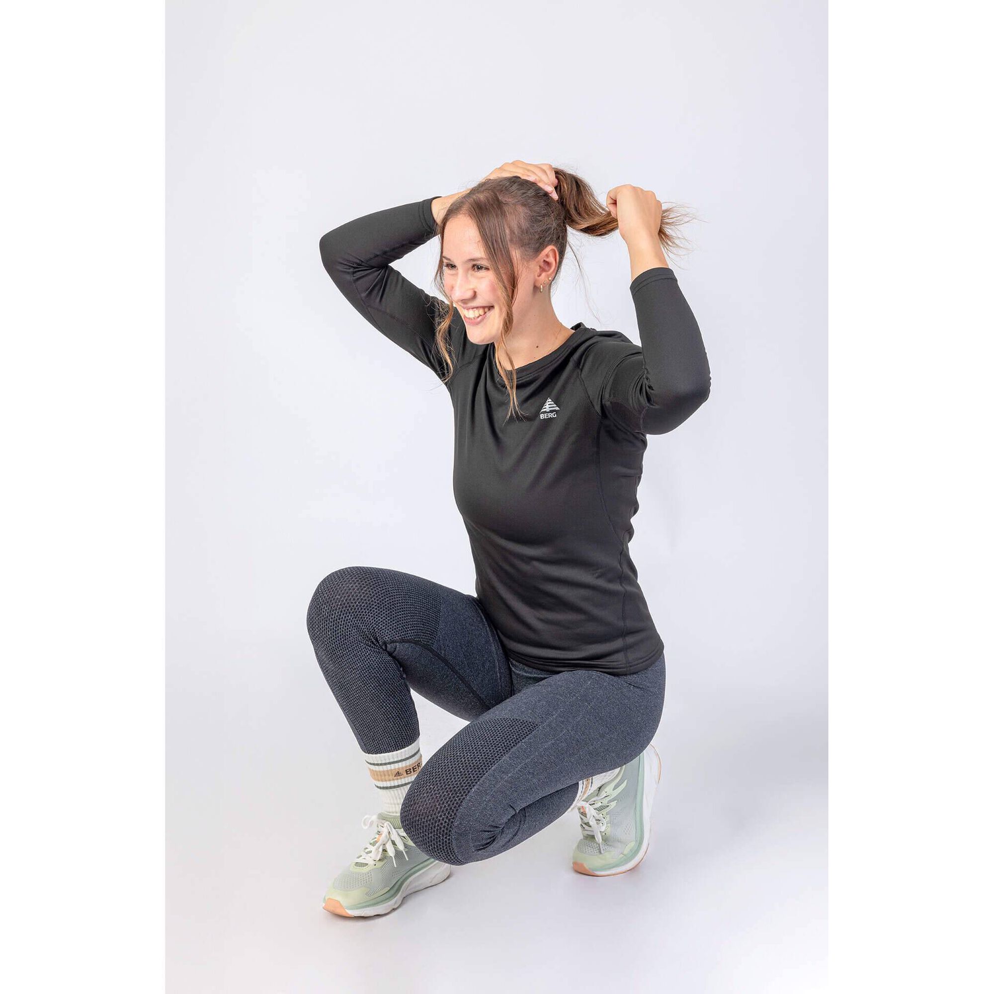 Leggings Seamless XS Cinza Mulher