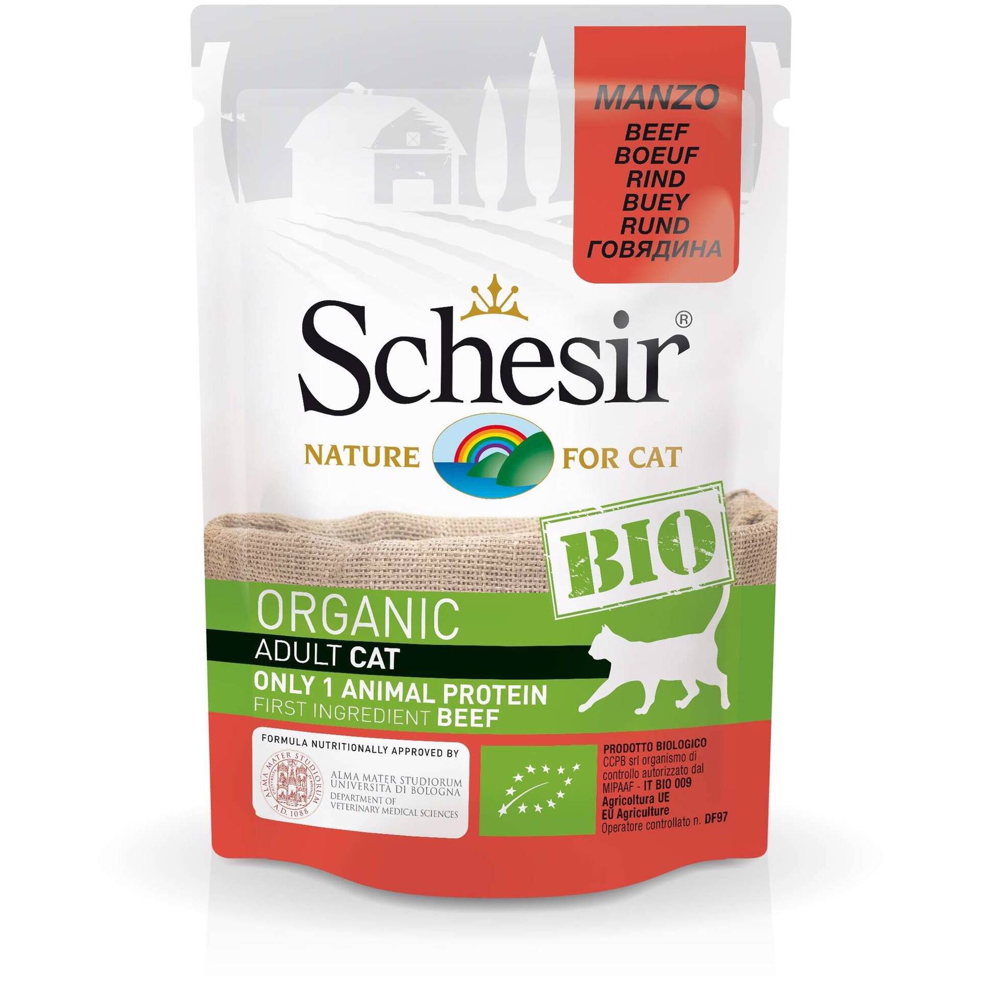 Comida Húmida para Gato Bio Carne Saquetas Comida Húmida para Gato Bio Carne Saquetas