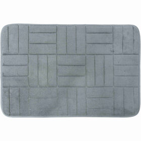 Tapete WC 60x40cm Cinza Kasa