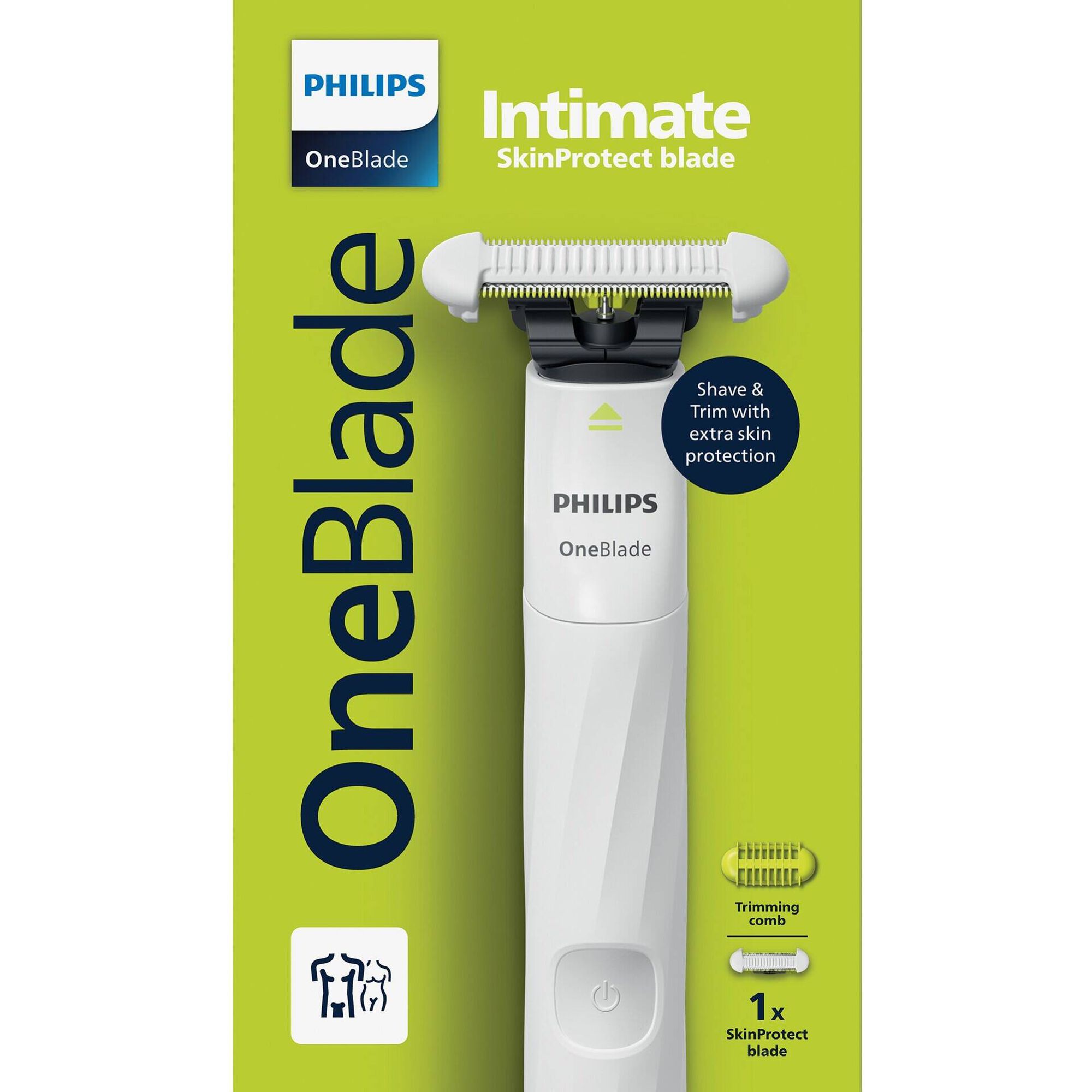 M&aacute;quina Depilat&oacute;ria One Blade Intimate QP1924/2 Philips