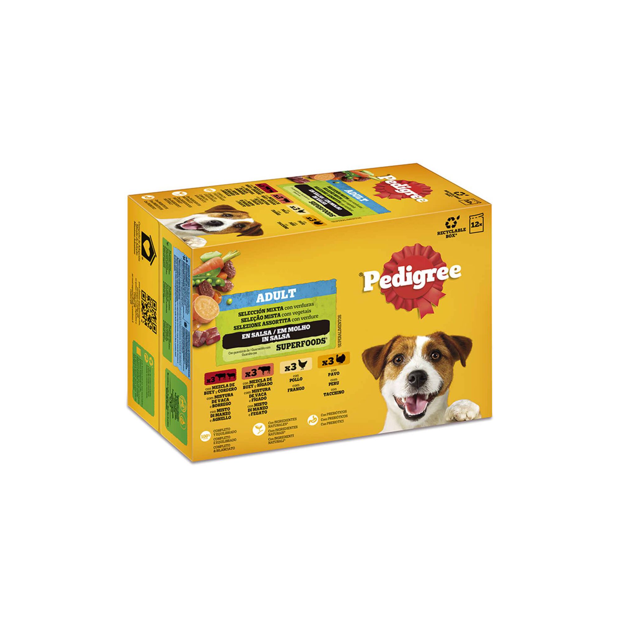 Comida Húmida para Cão Adulto Saquetas Comida Húmida para Cão Adulto Saquetas