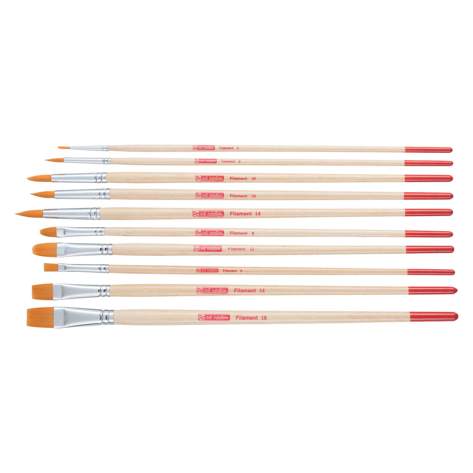 Pincéis para Óleo e Acrílico Nº 2, 6, 8, 10, 12, 14, 18
