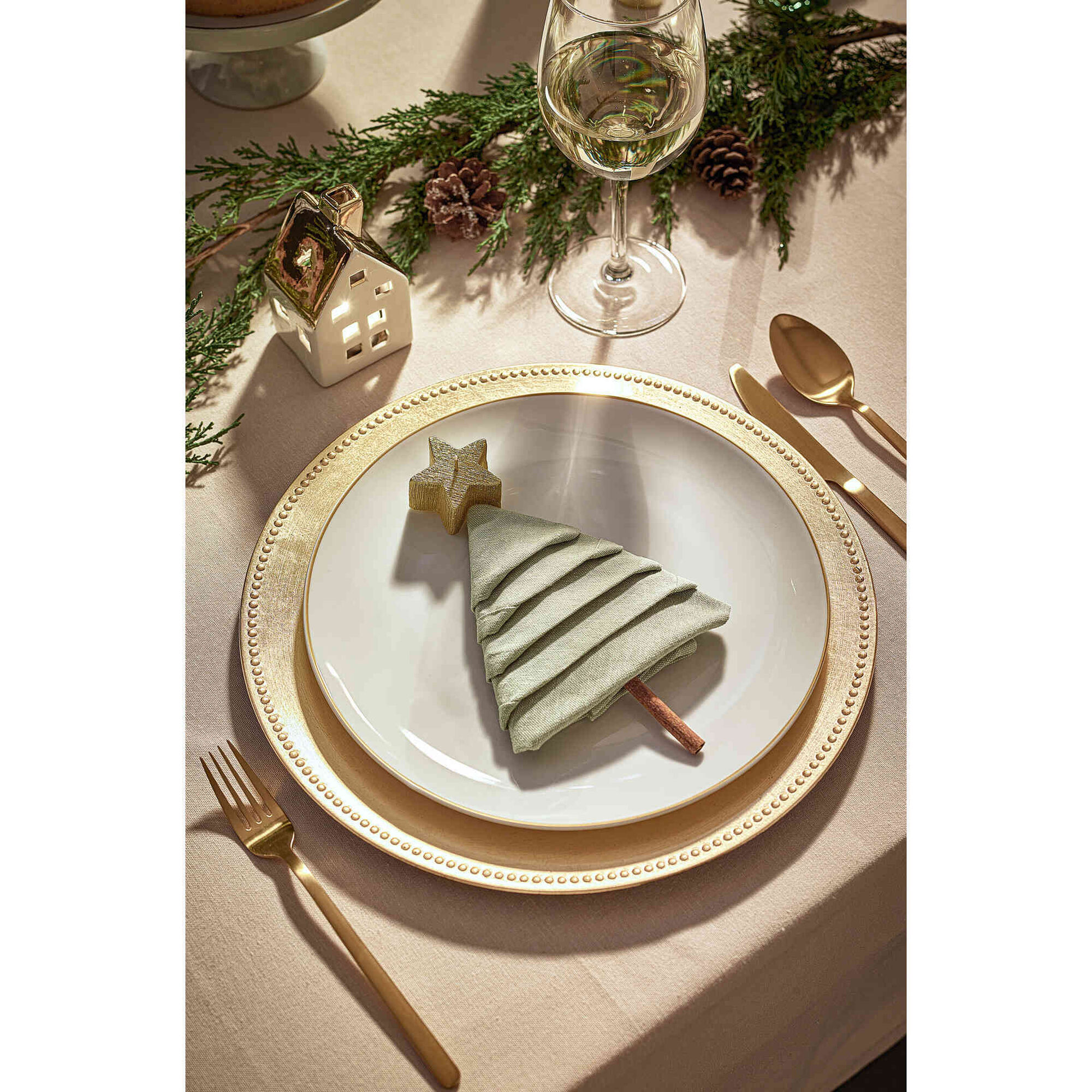 Serviço Mesa Tree Dourado 6 Pessoas Serviço Mesa Tree Dourado 6 Pessoas