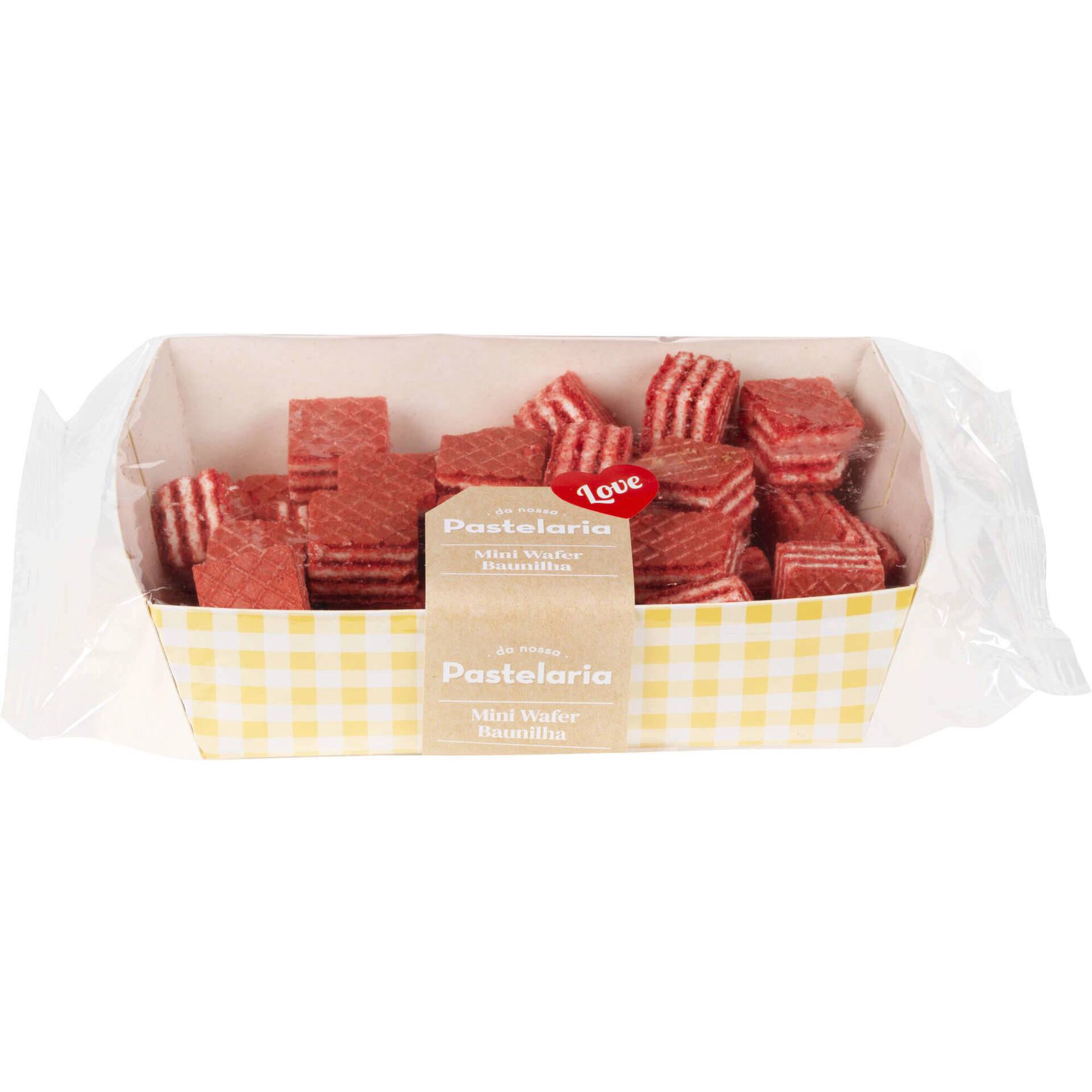Mini Wafers de Red Velvet Da Nossa Pastelaria