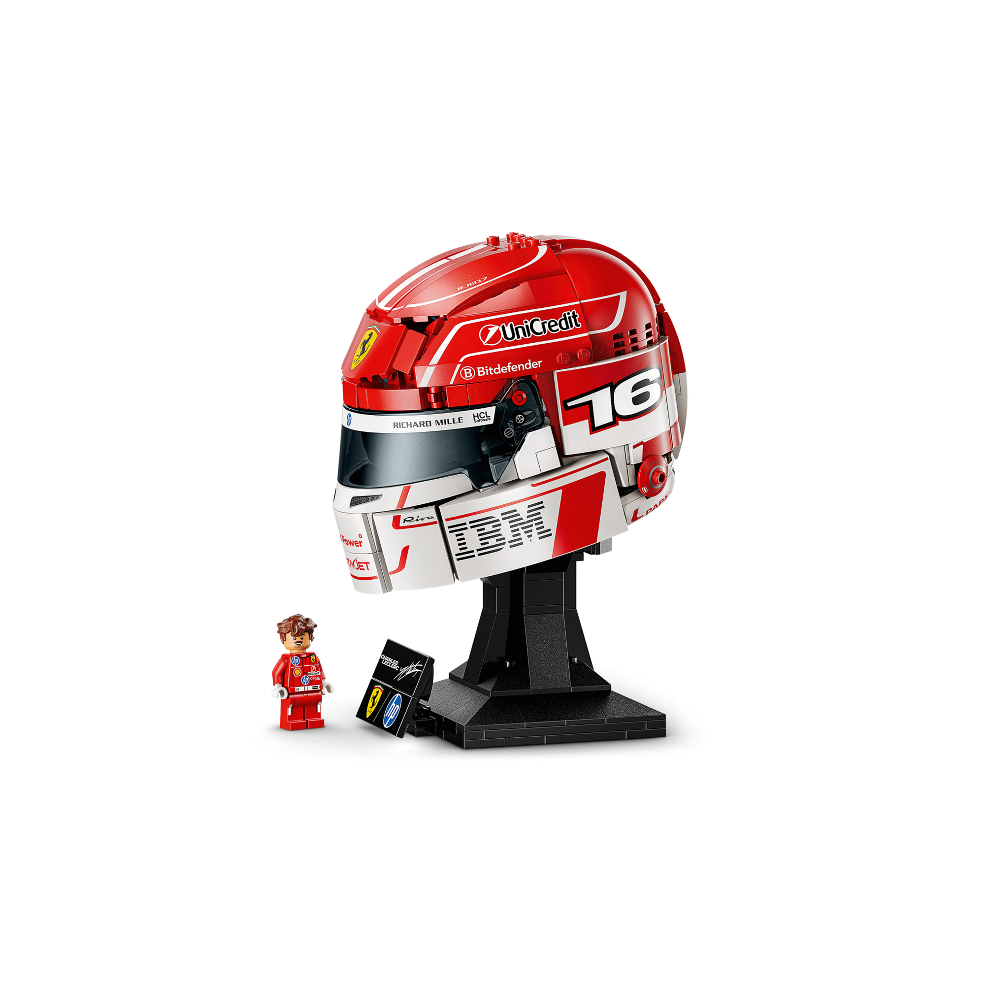LEGO - Capacete Scuderia Ferrari HP de Charles Leclerc - 43014