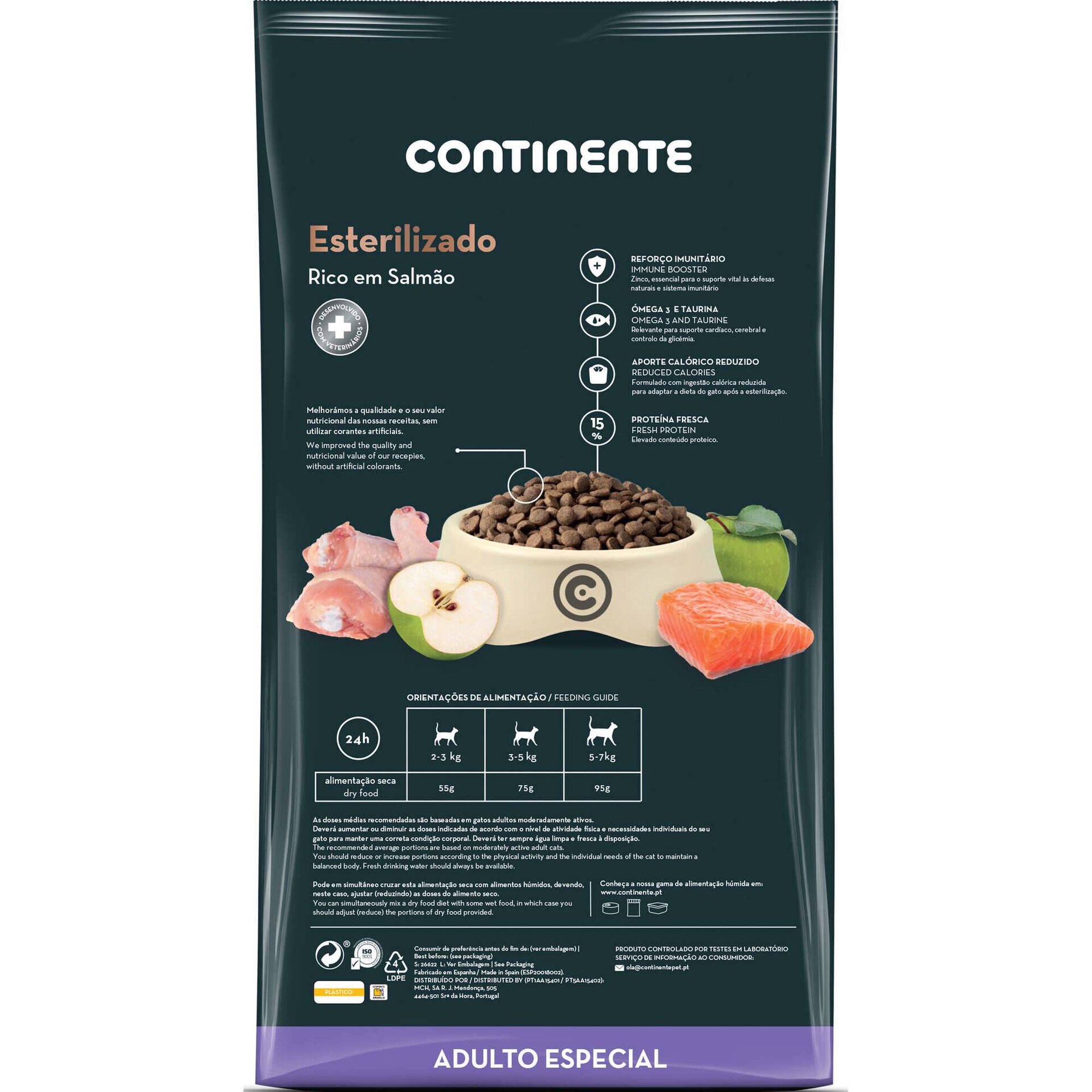 Ra&ccedil;&atilde;o para Gato Adulto Esterilizado Salm&atilde;o