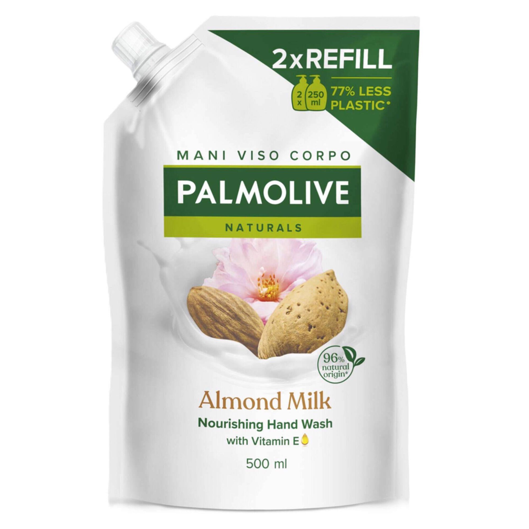 Sabonete L&iacute;quido Eco Recarga Naturals Leite e Am&ecirc;ndoa Palmolive