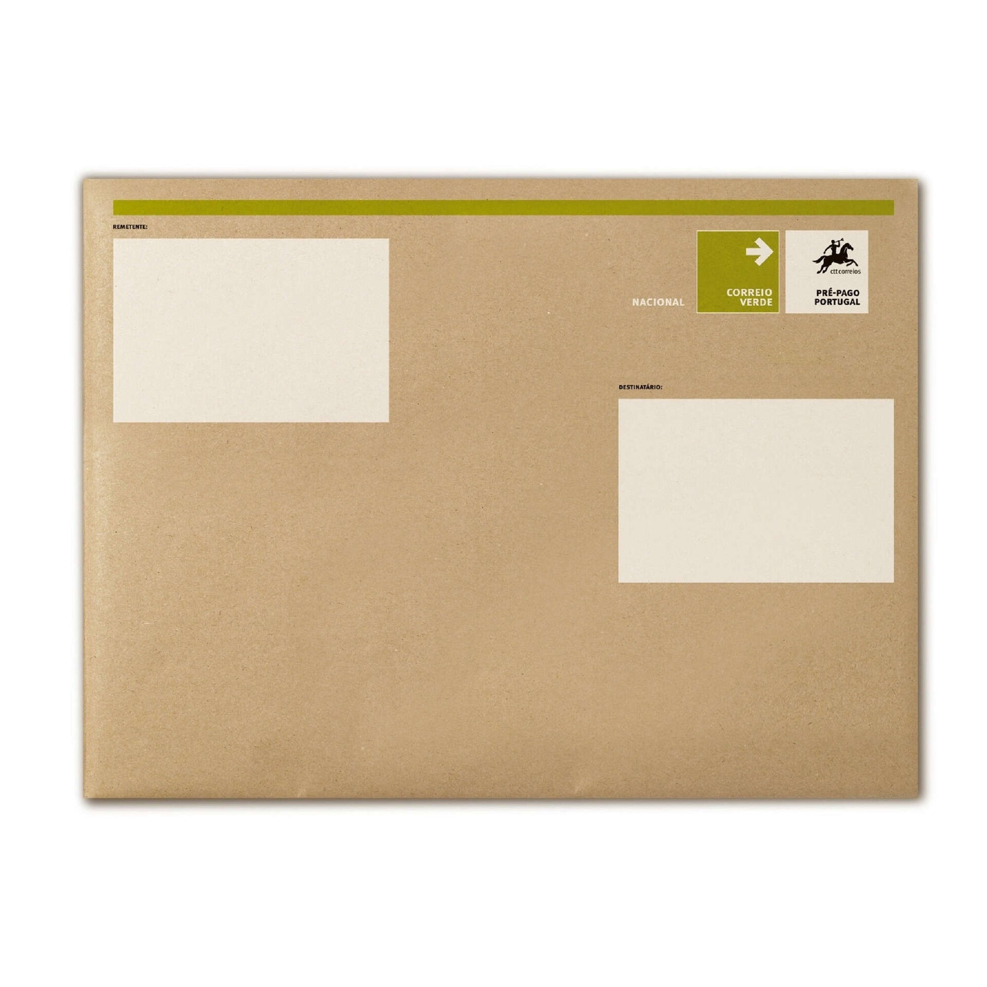 Envelope Almofadado Correio Verde Nacional M 265x175mm