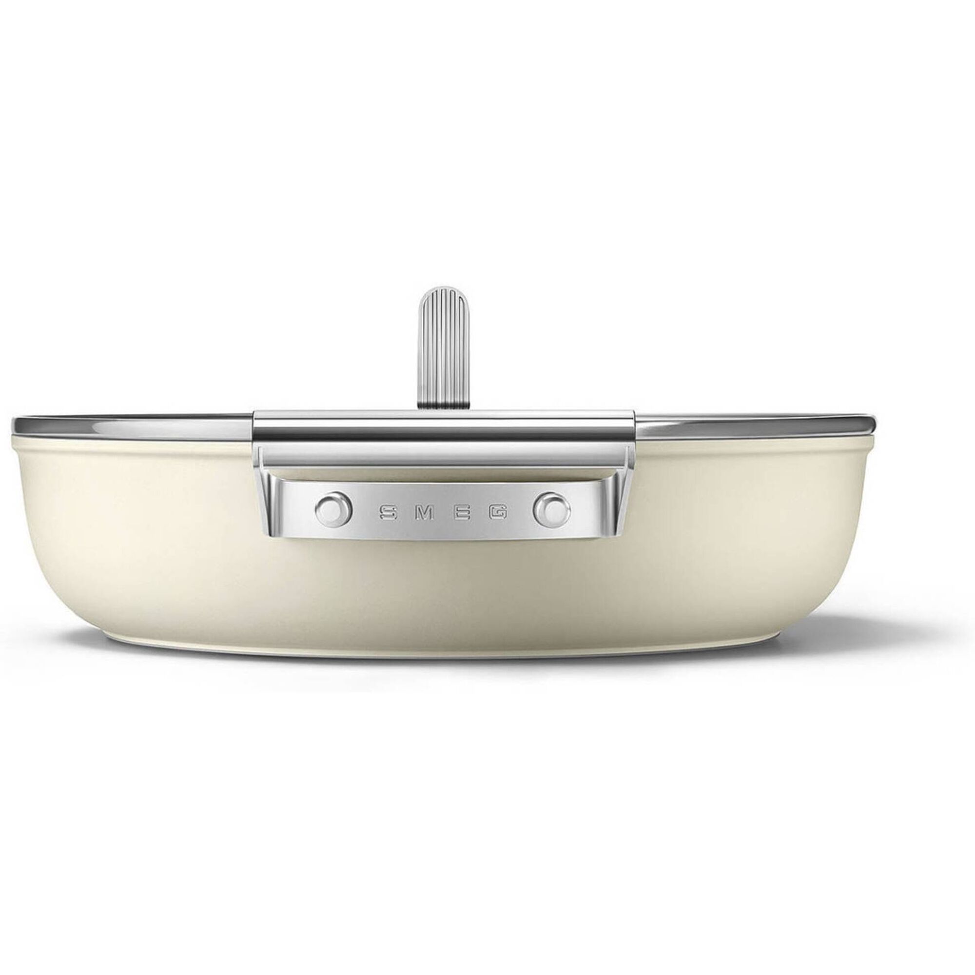 Ca&ccedil;arola Baixa Antiaderente Alum&iacute;nio 28cm Creme