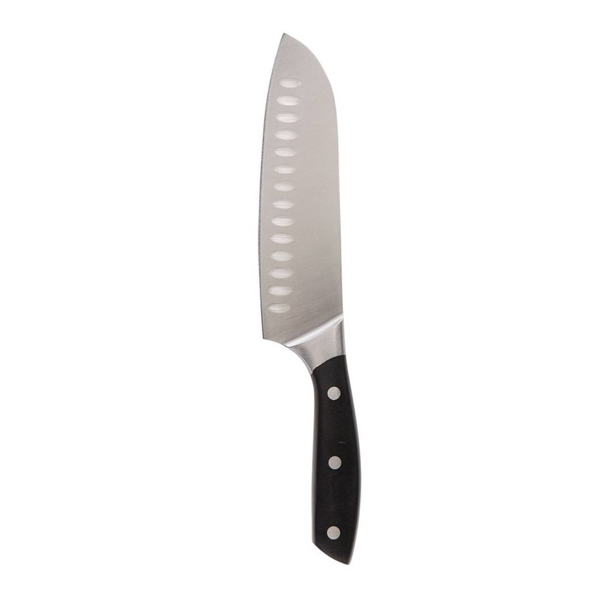 Faca Santoku 17,8cm Cabo Plástico Preto Elite Chef Faca Santoku 17,8cm Cabo Plástico Preto Elite Chef