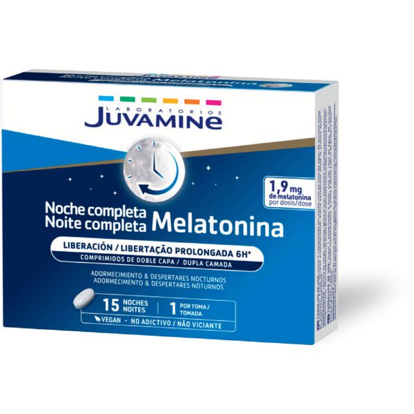 Melatonina Comprimidos de Dupla Capa Juvamine