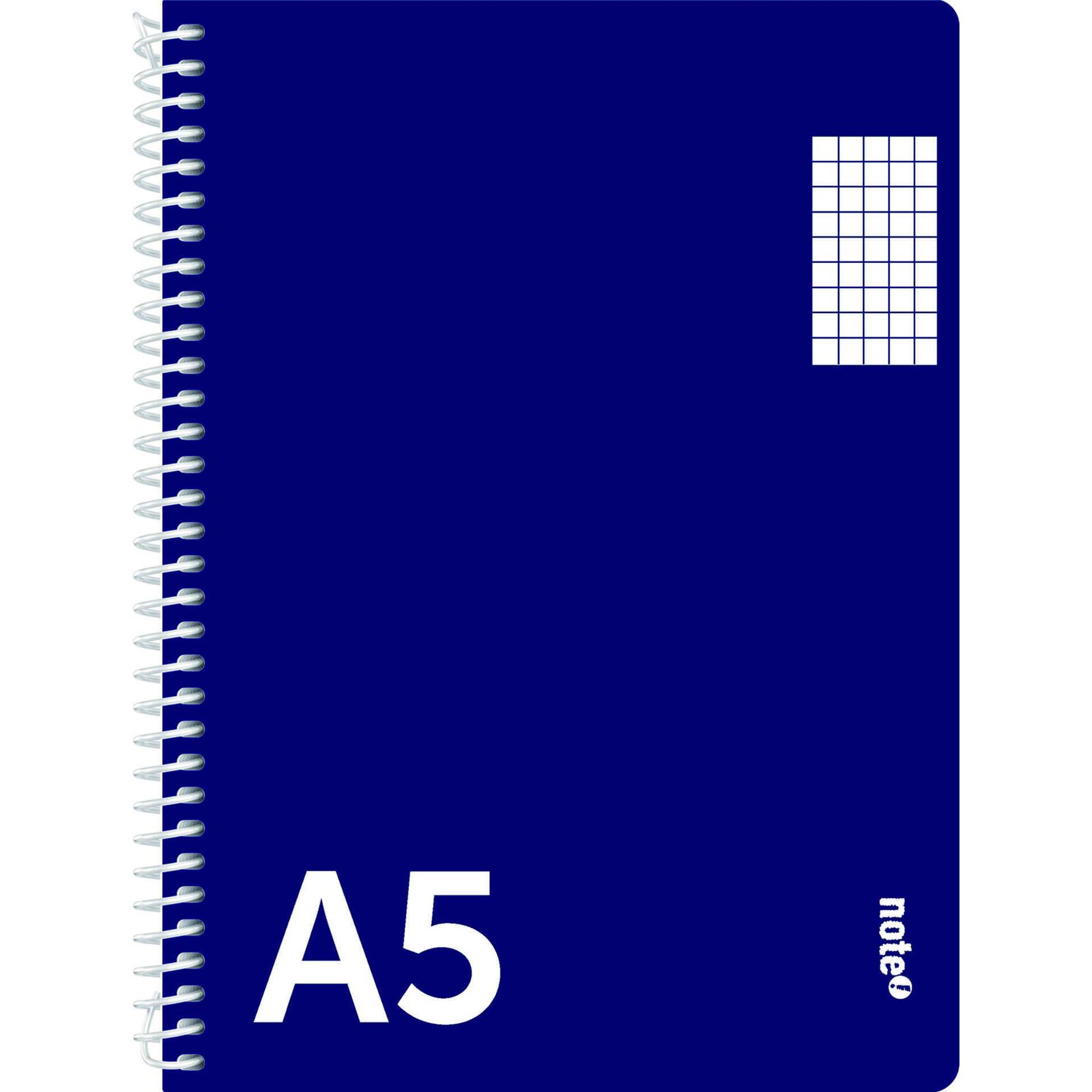 Caderno Espiral Quadriculado A5 Azul Note!