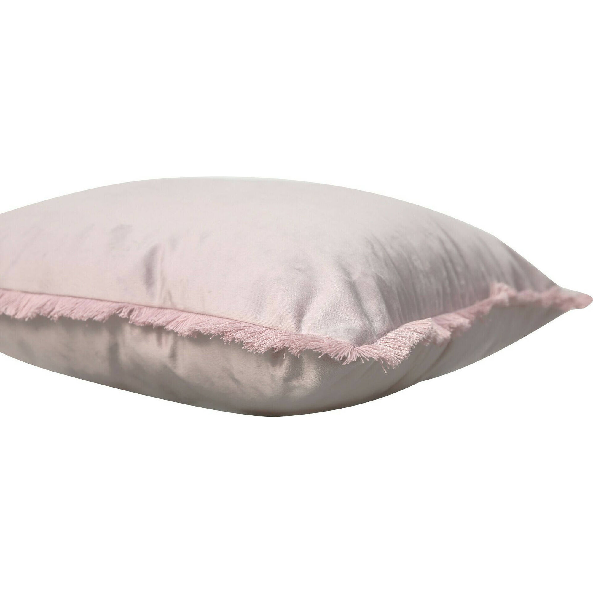 Almofada Veludo Quadrada 45x45cm Rosa Claro Kasa