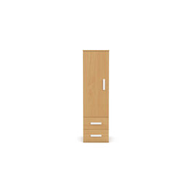 Roupeiro com 1 Porta e 2 Gavetas 50x55x180cm Natural Play