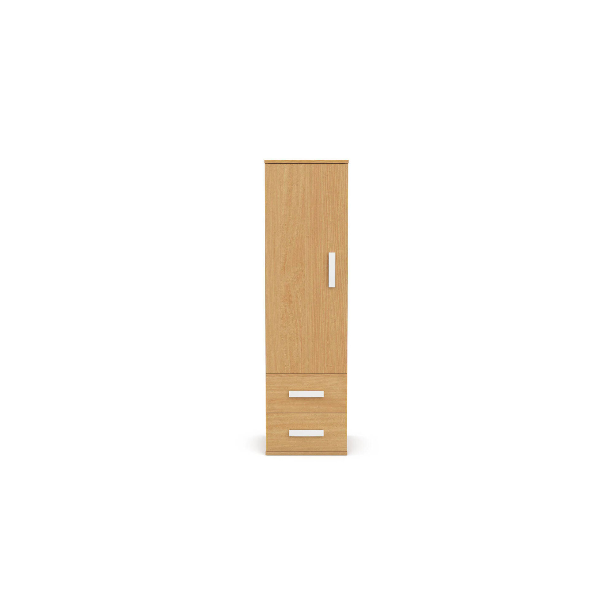 Roupeiro com 1 Porta e 2 Gavetas 50x55x180cm Natural Play Roupeiro com 1 Porta e 2 Gavetas 50x55x180cm Natural Play