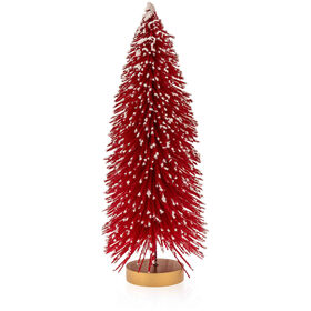 Árvore Natal Decorativa 17cm Vermelha