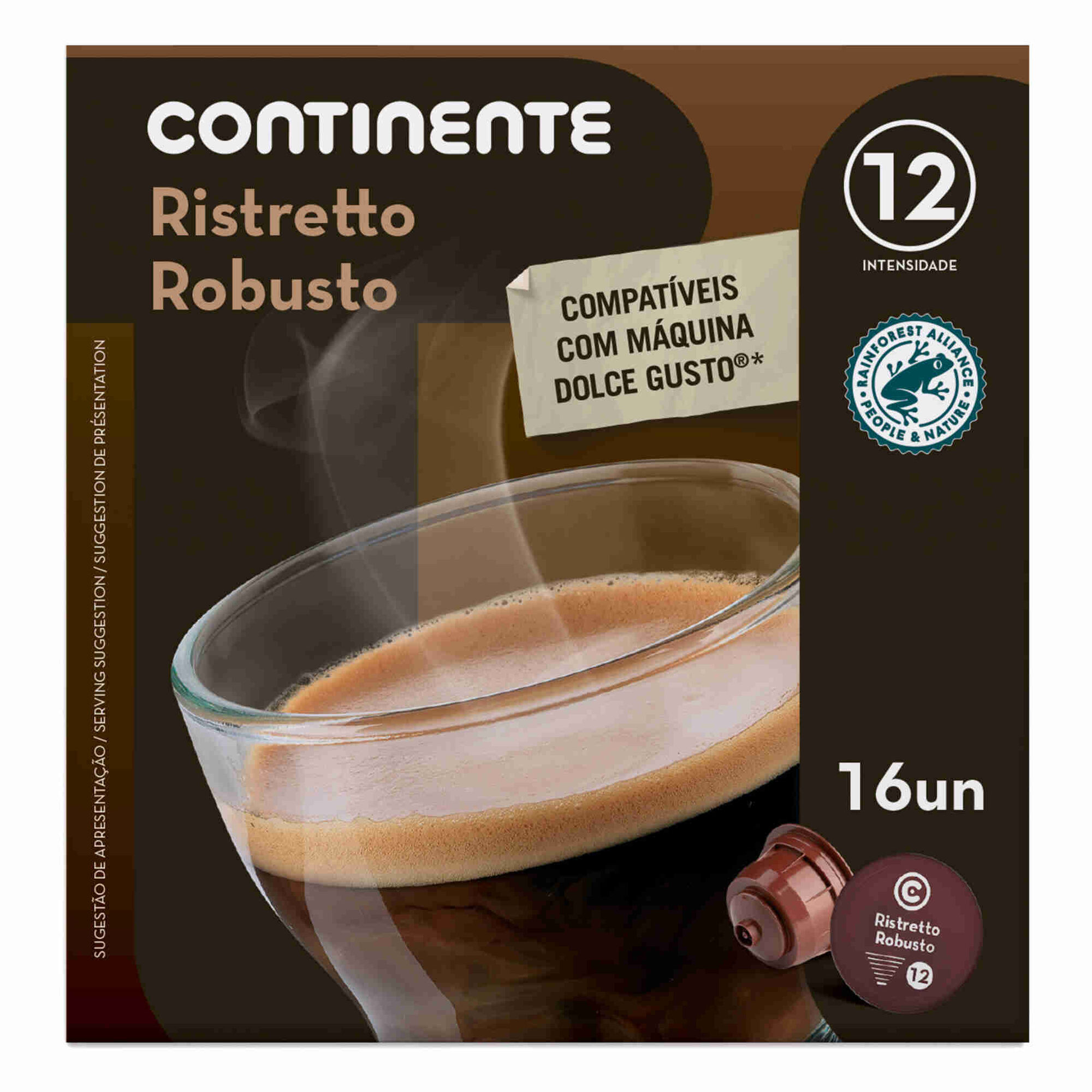 Cápsulas de Café Ristretto Robusto Compatível com Dolce Gusto Int 12 Cápsulas de Café Ristretto Robusto Compatível com Dolce Gusto Int 12