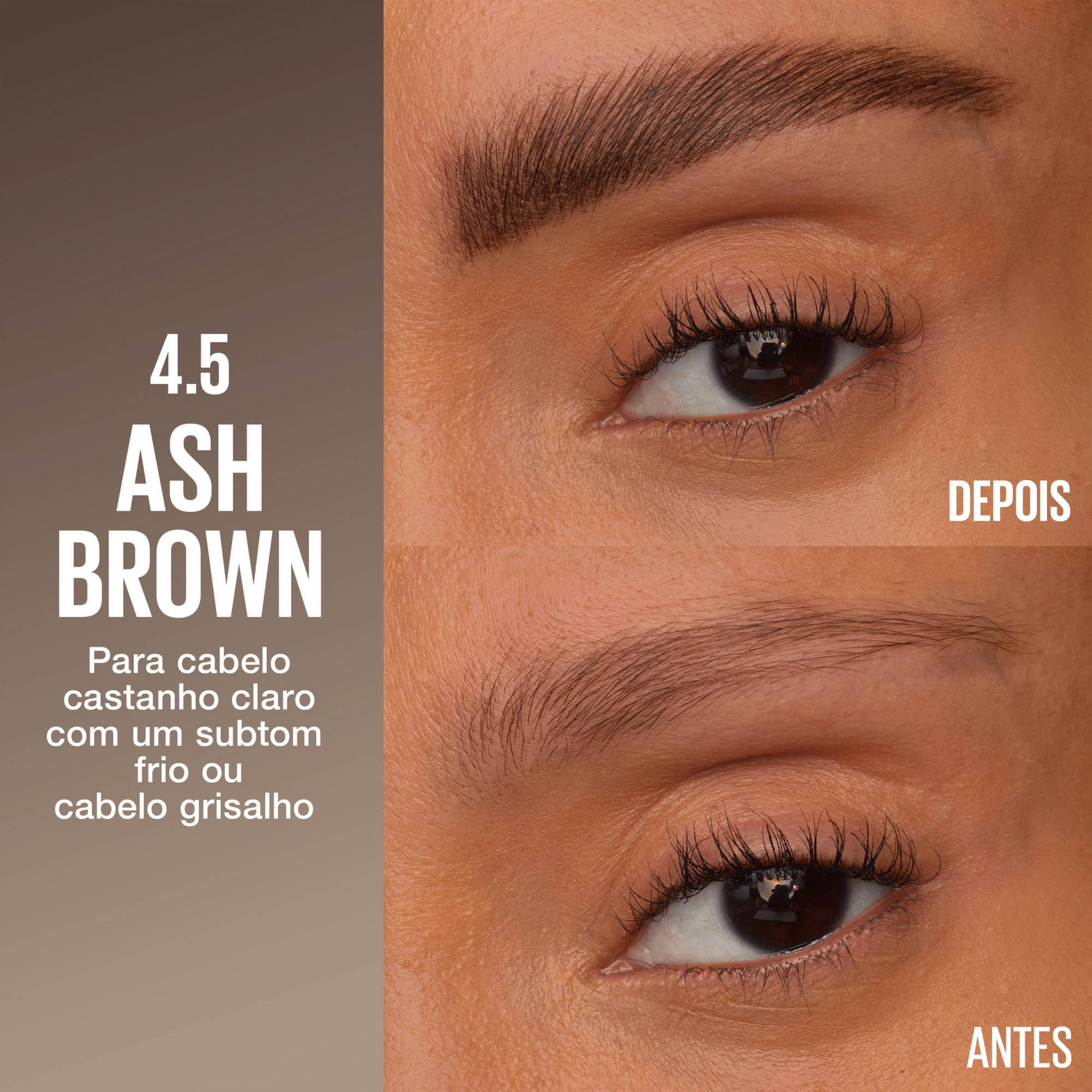 M&aacute;scara de Sobrancelhas Brow Insert 4.5 Ash Brown Maybelline New York