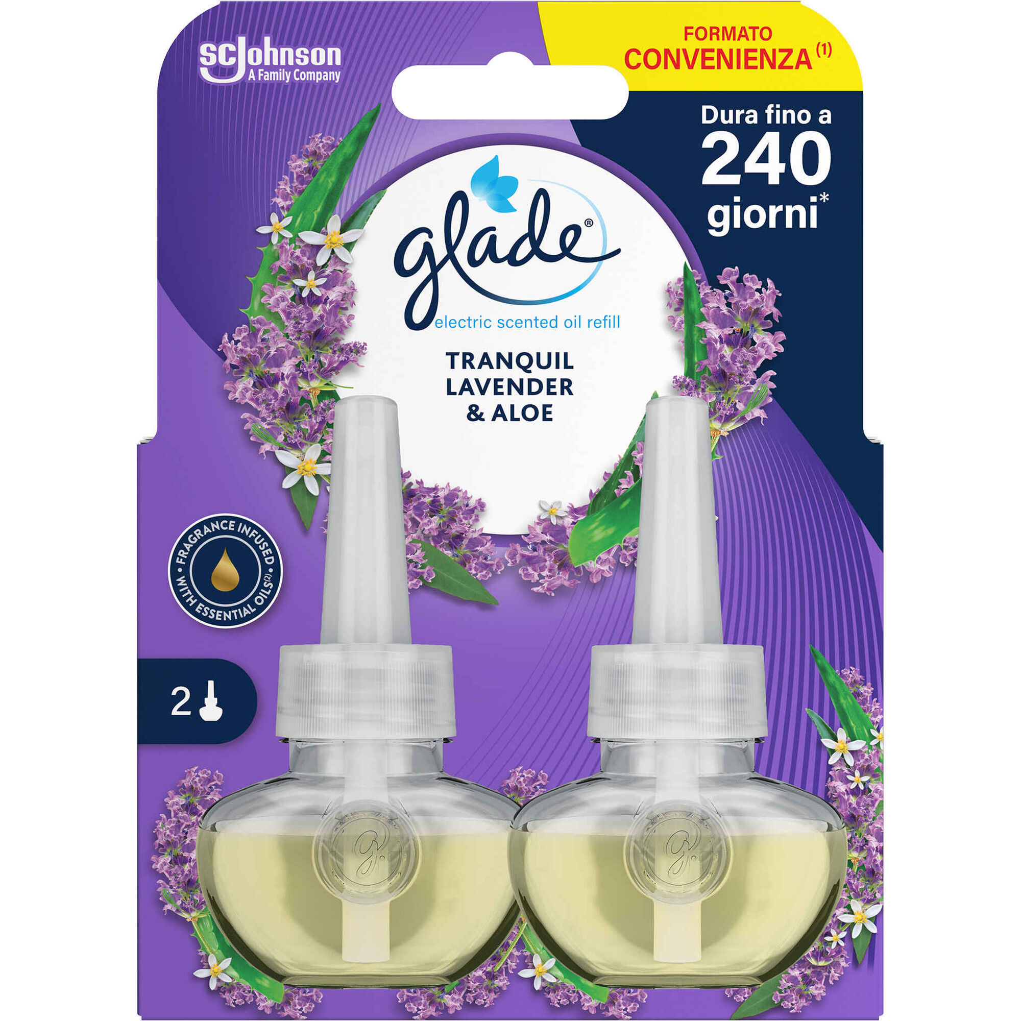 Ambientador Recarga Elétrico Lavanda e Aloe Vera
