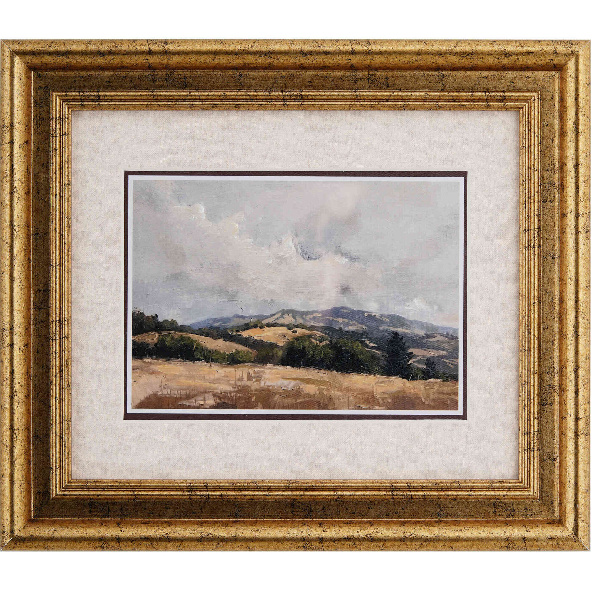 Quadro a Óleo 33x38cm Montanhas