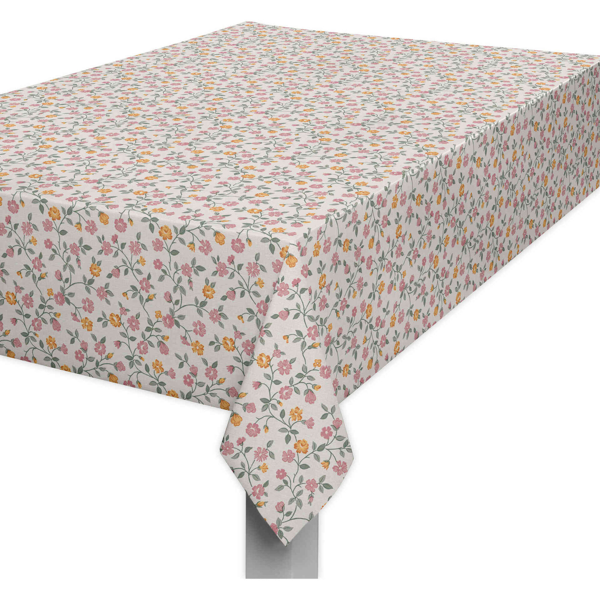 Toalha Mesa PVC Flores Rosa