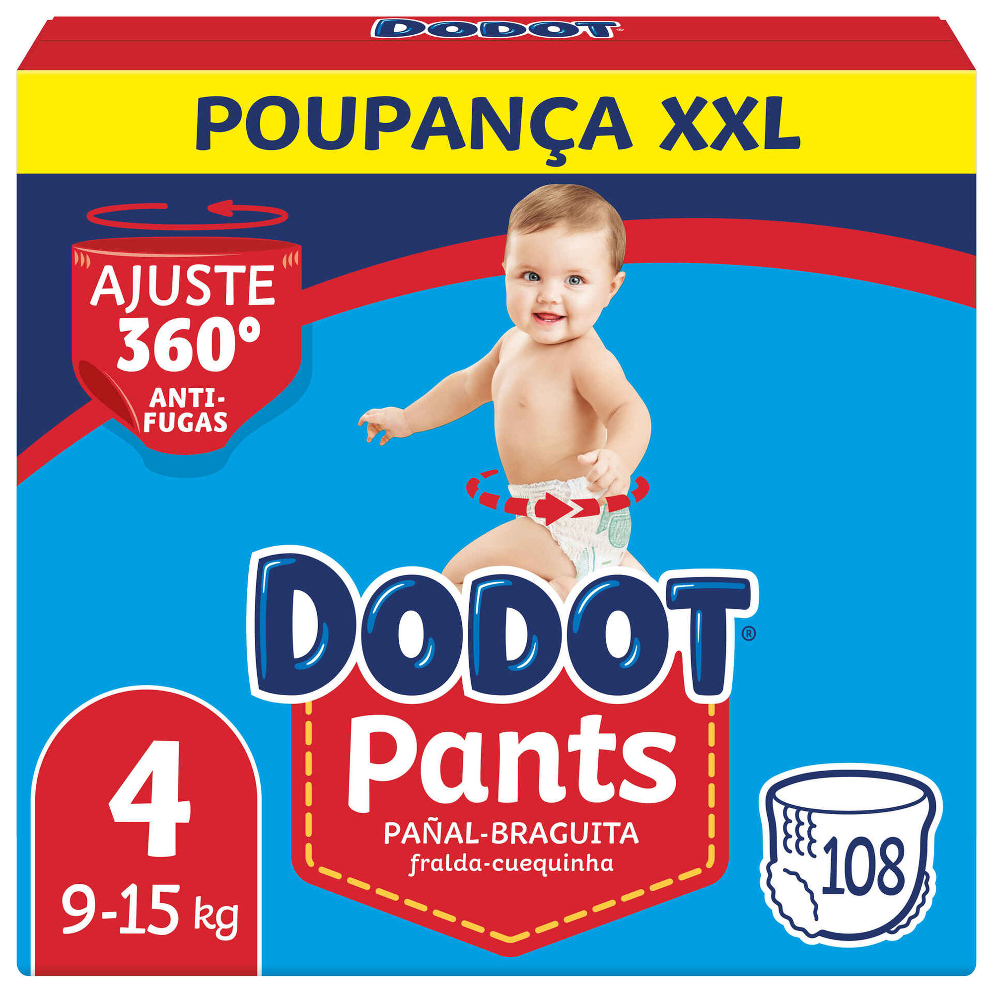 Box Fraldas Cueca Pants Azul XXL 9-15kg T4