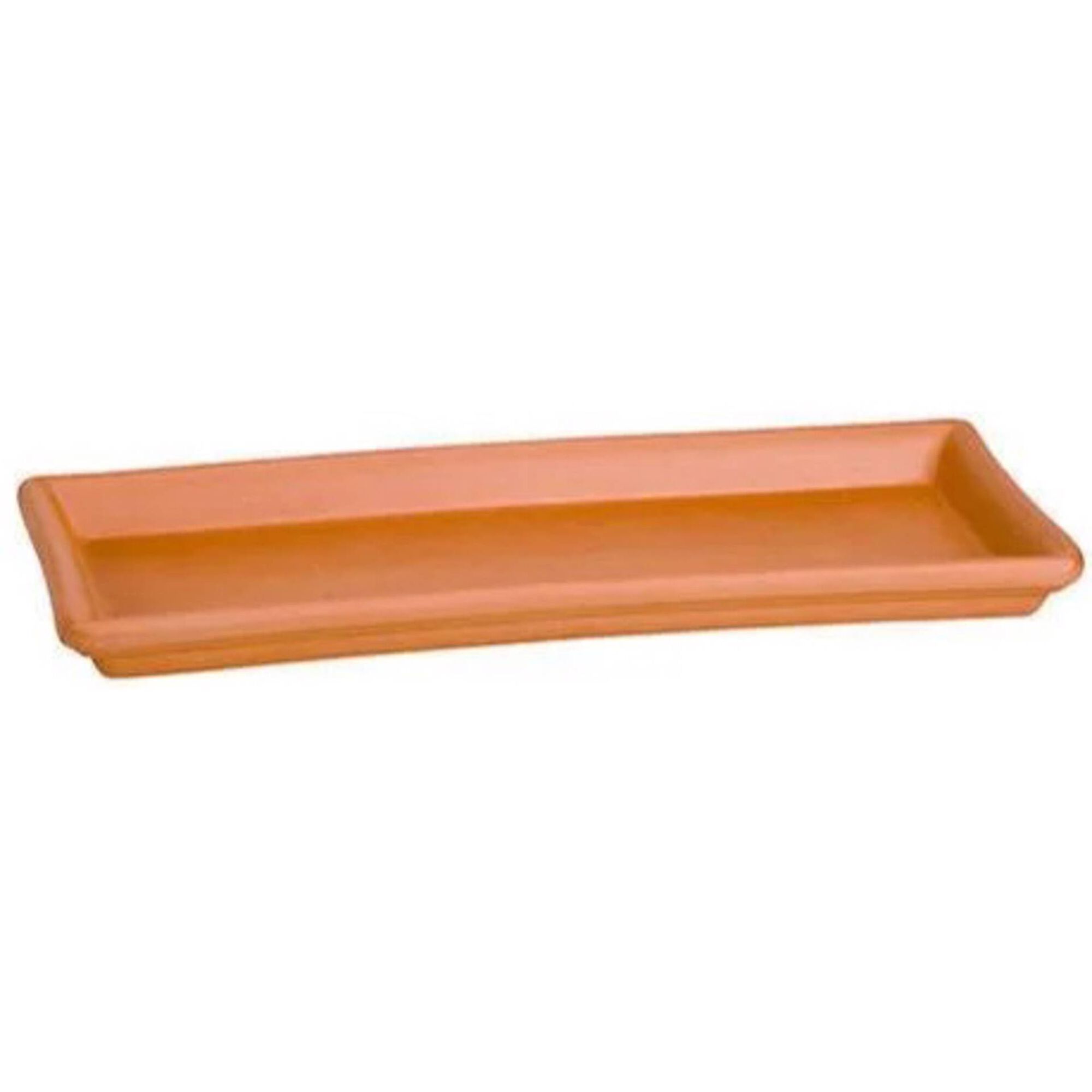 Prato para Floreira Liso 42cm Barro