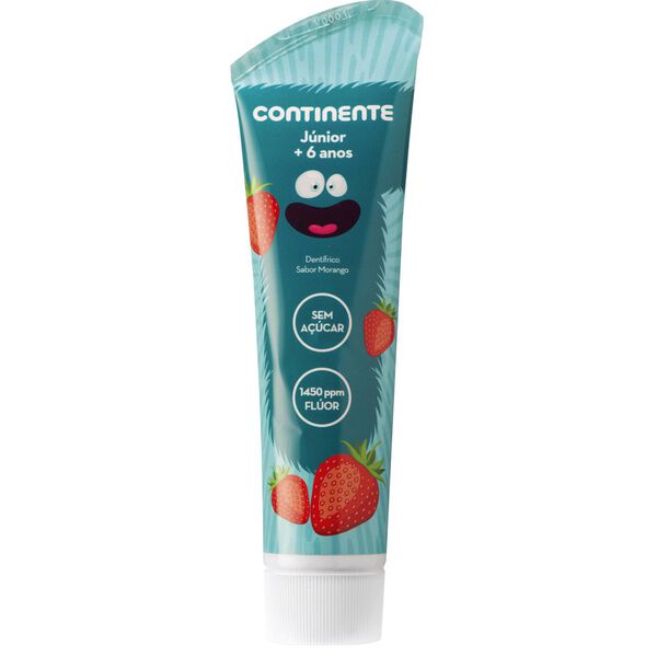 Pasta de Dentes Júnior Morango + 6 Anos Continente