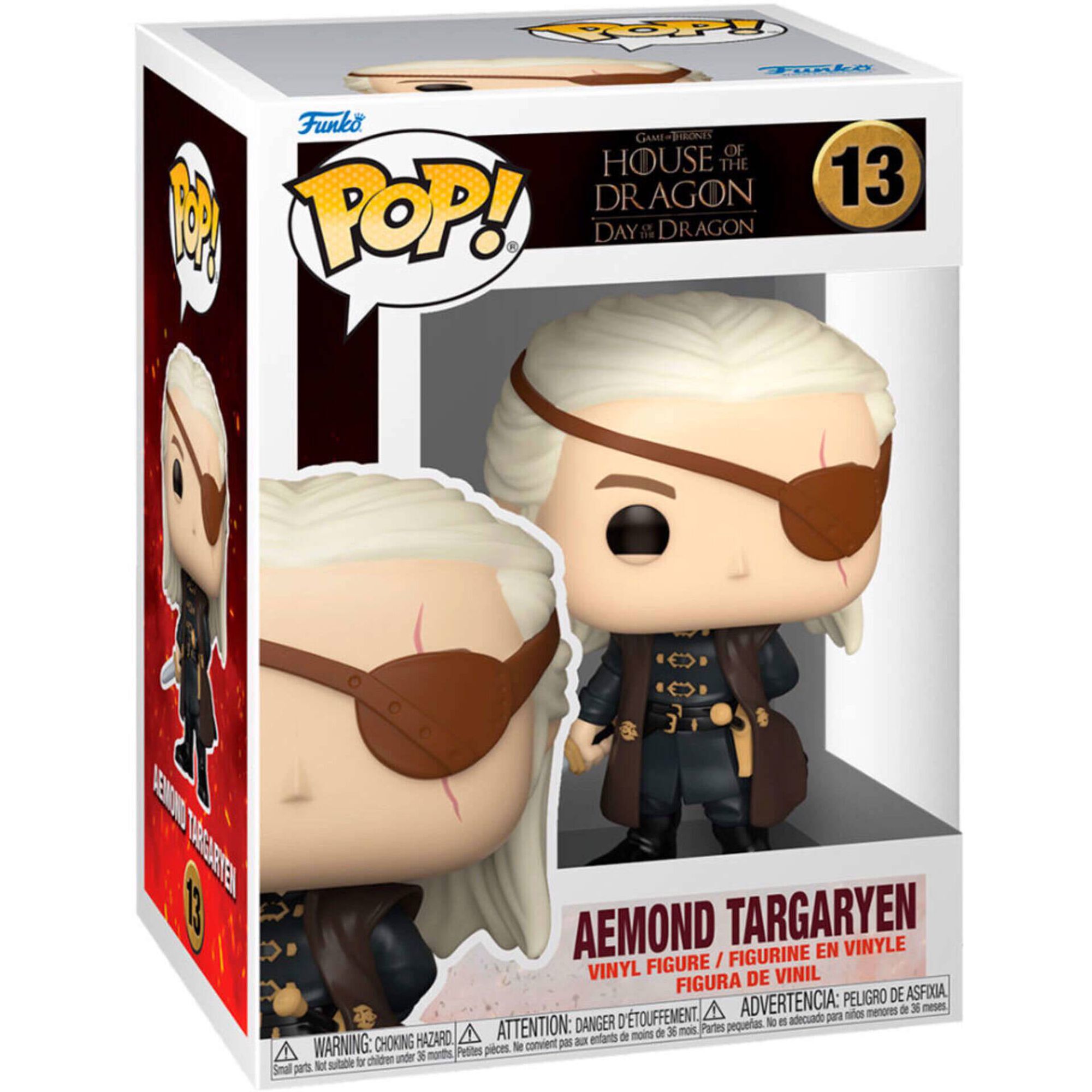 Funko - Figura House of the Dragon - Aemond Targaryen (com hip&oacute;tese de Chase)