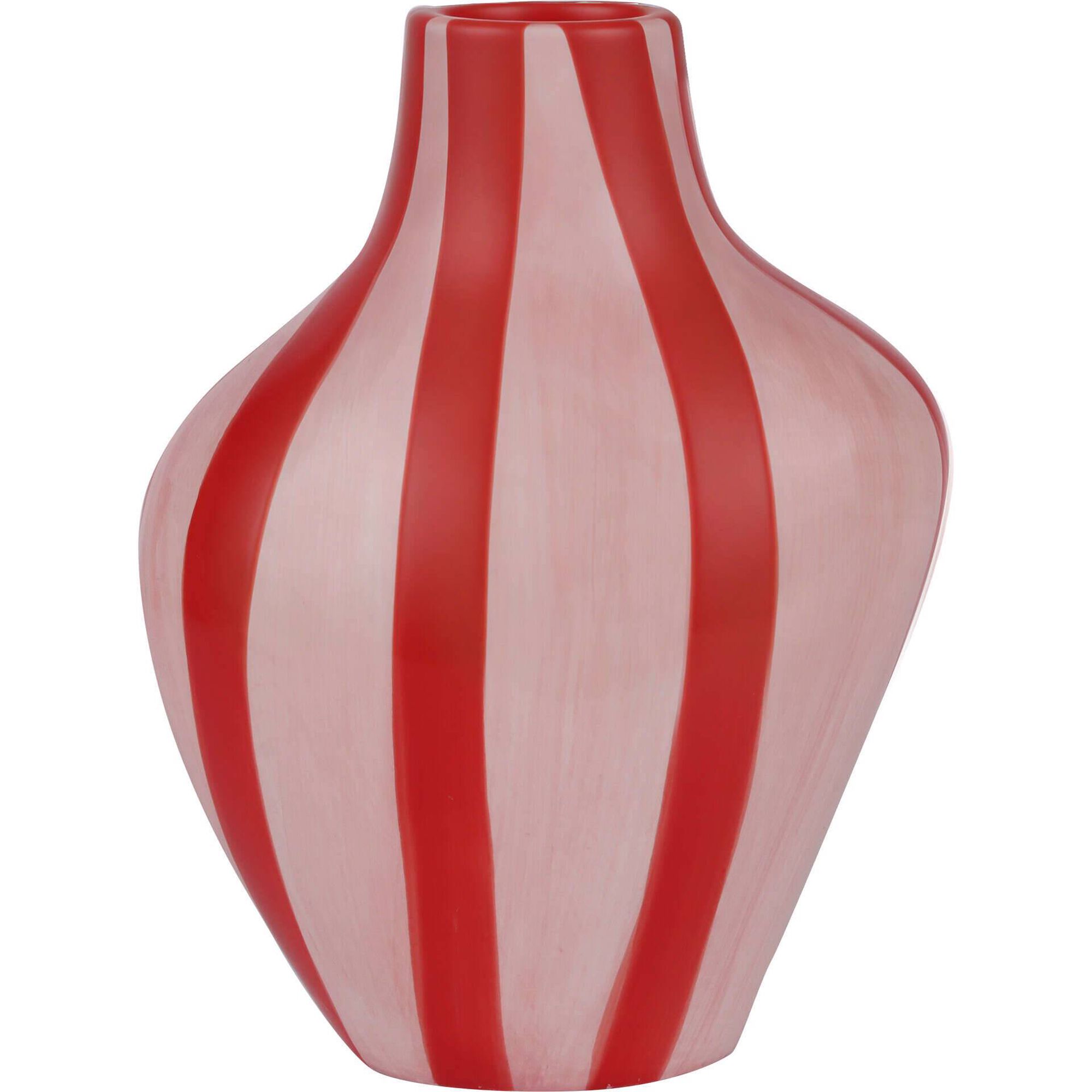 Jarra Riscas Rosa e Vermelha