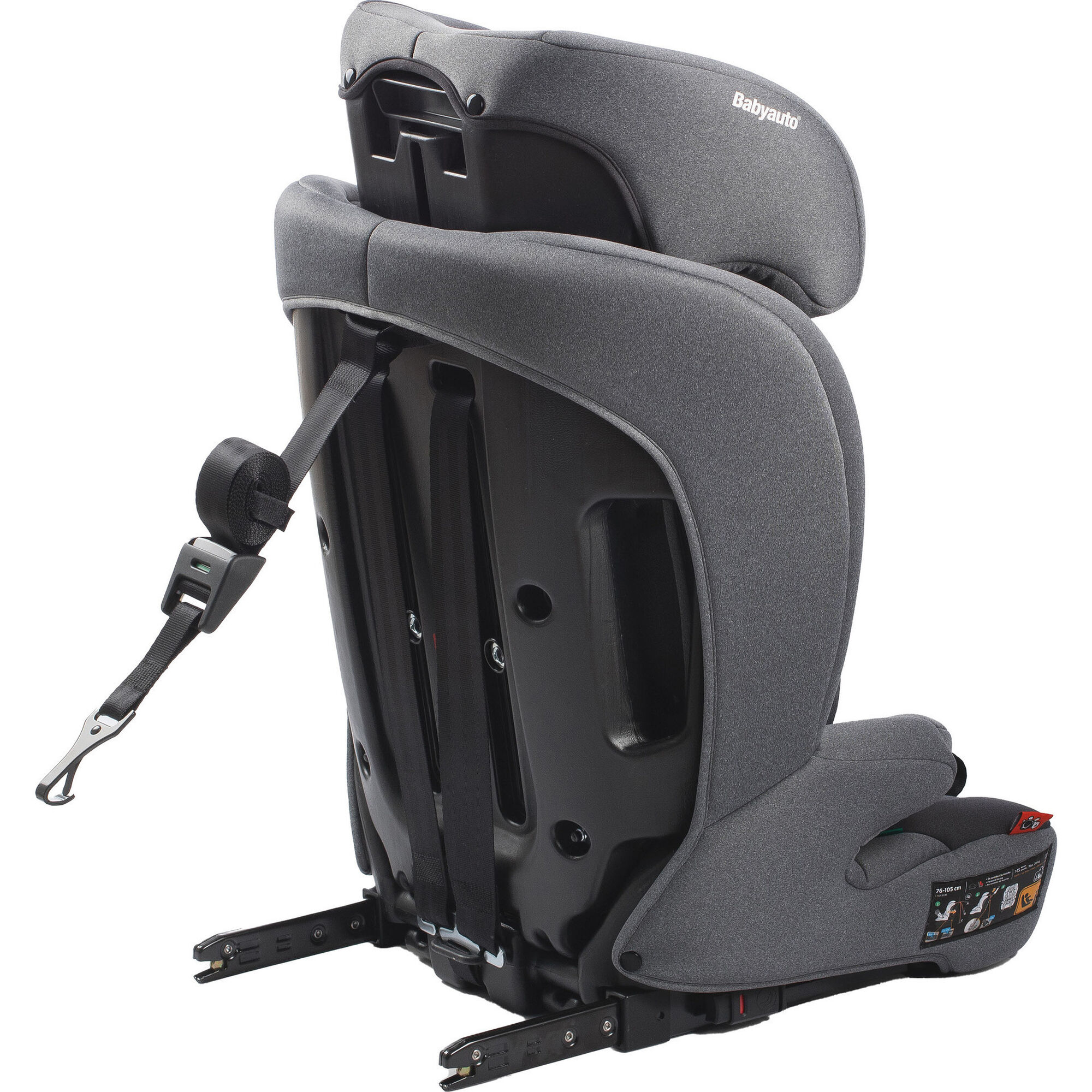 Cadeira Auto I-Size 76-150cm Isofix Antracite Konar Babyauto