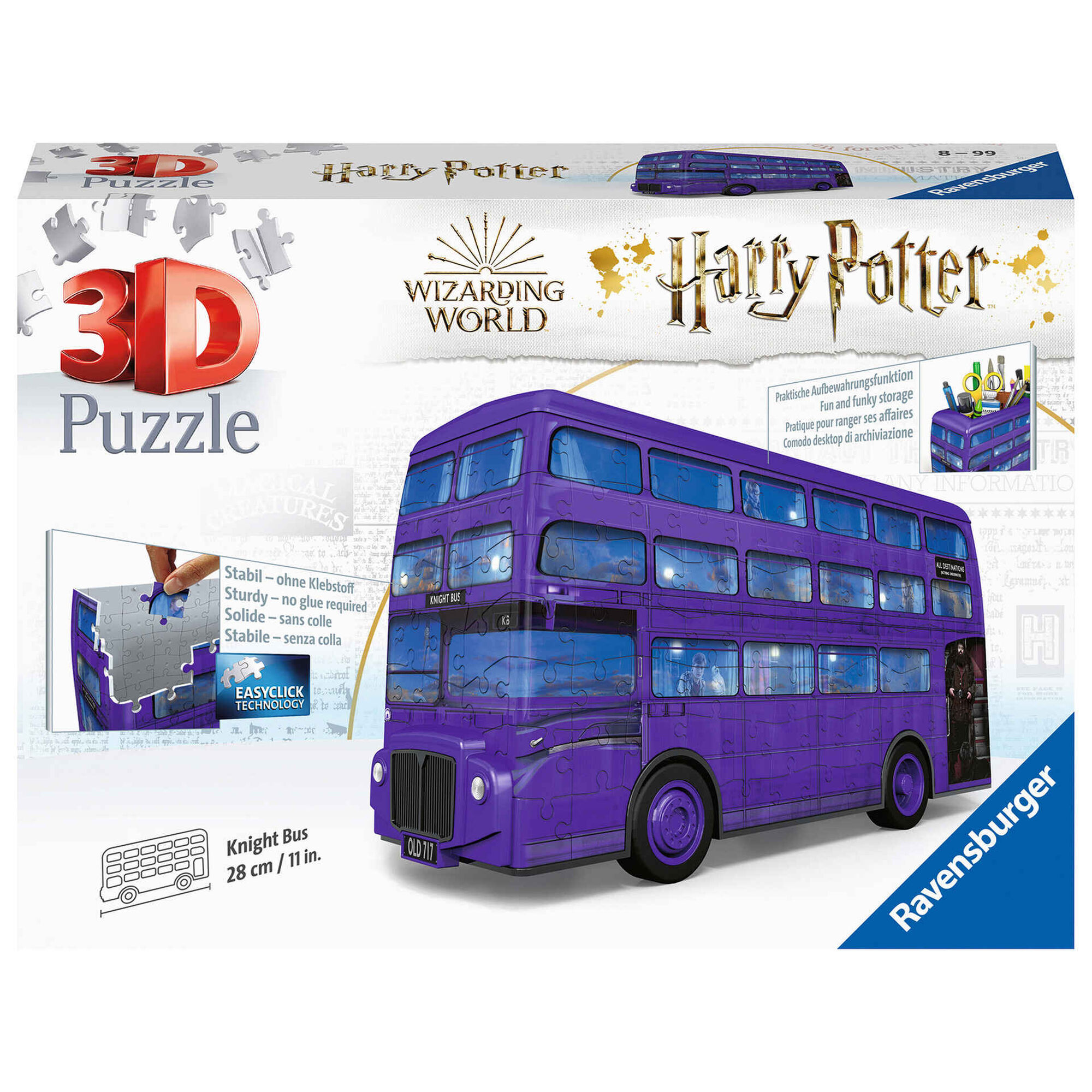 Puzzle 3D Harry Potter: Autocarro Cavaleiro 216 Peças